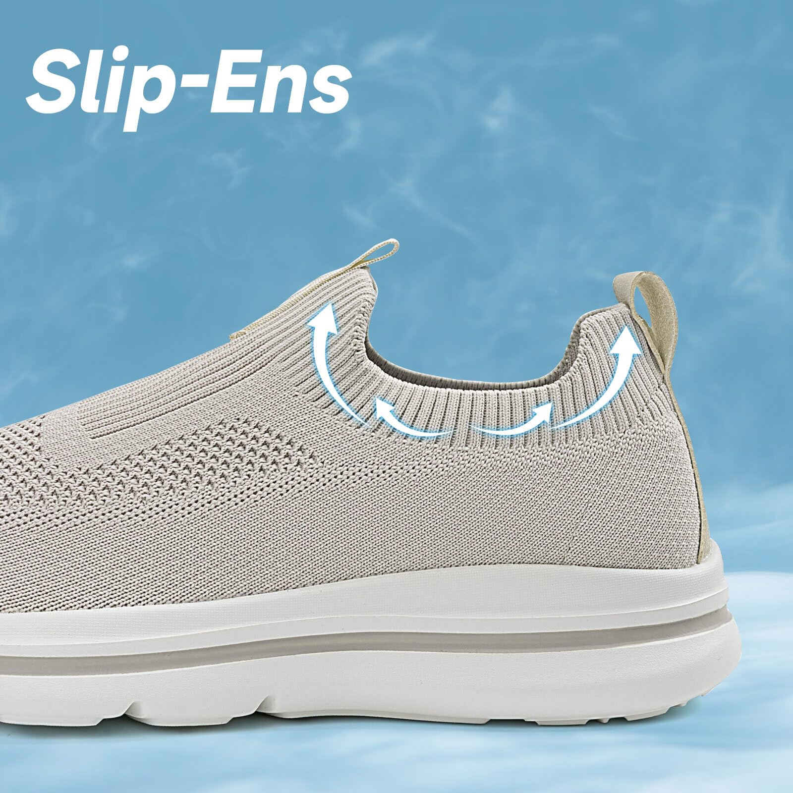 ODCKOI Zapatillas Slip-On Hombre Deportivas Zapatos sin Cordones Ligeras y Transpirables Calzado para Running Fitness Atlético