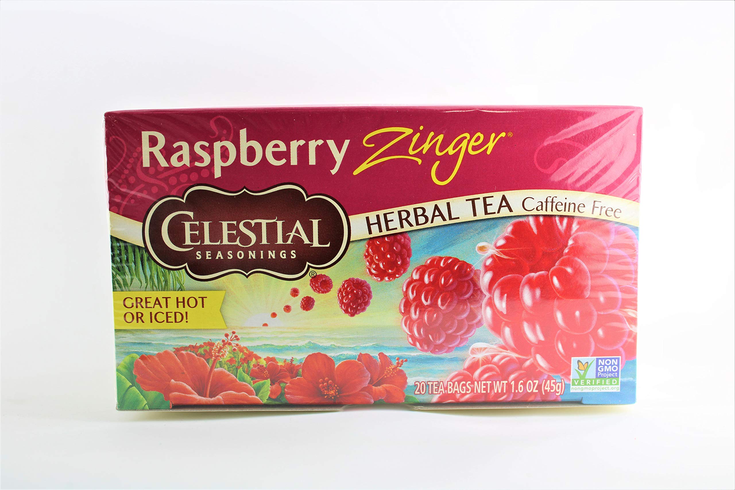 Celestial SeasoningsHerbal Tea Caffeine Free Raspberry Zinger - 20 Tea Bags