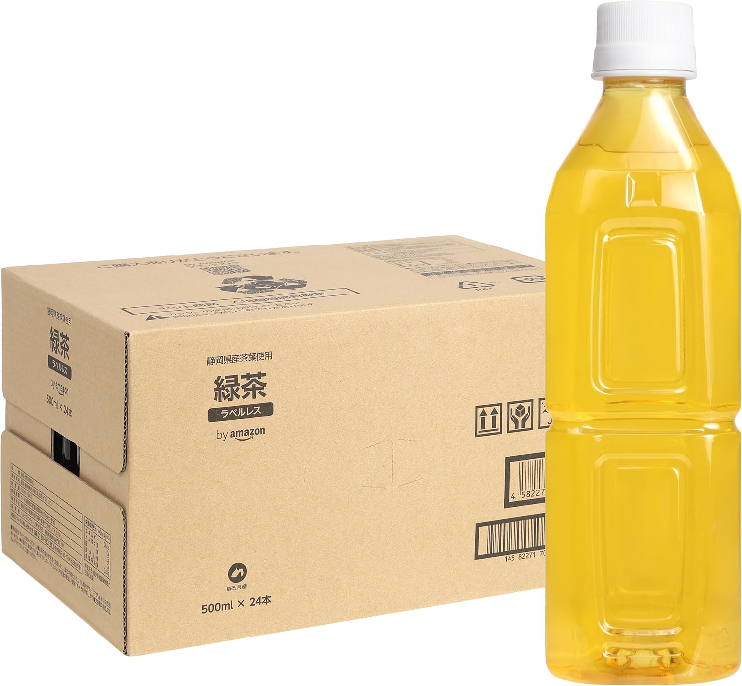 by Amazon 緑茶ラベルレス 500ml×24本