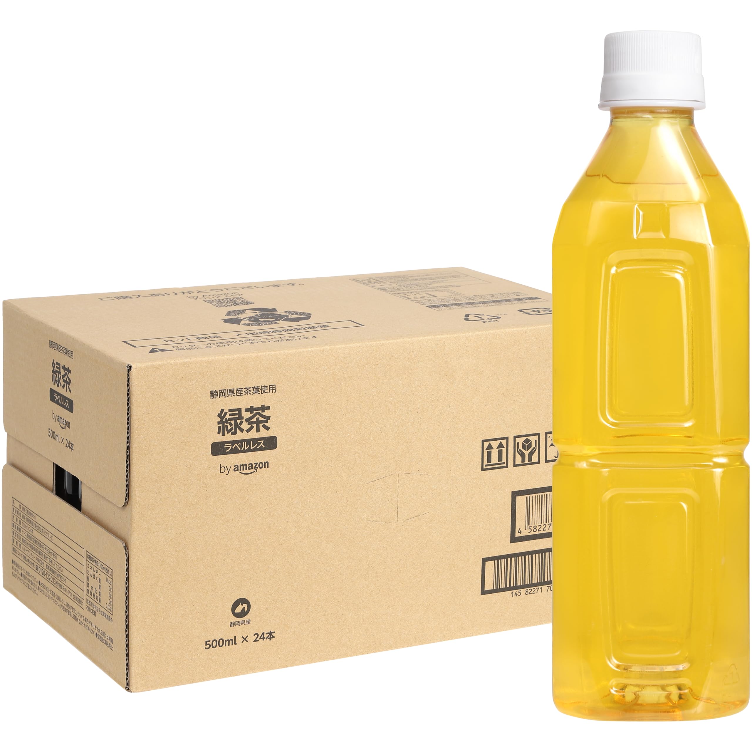 by Amazon 緑茶ラベルレス500ml×24本 お得なセット