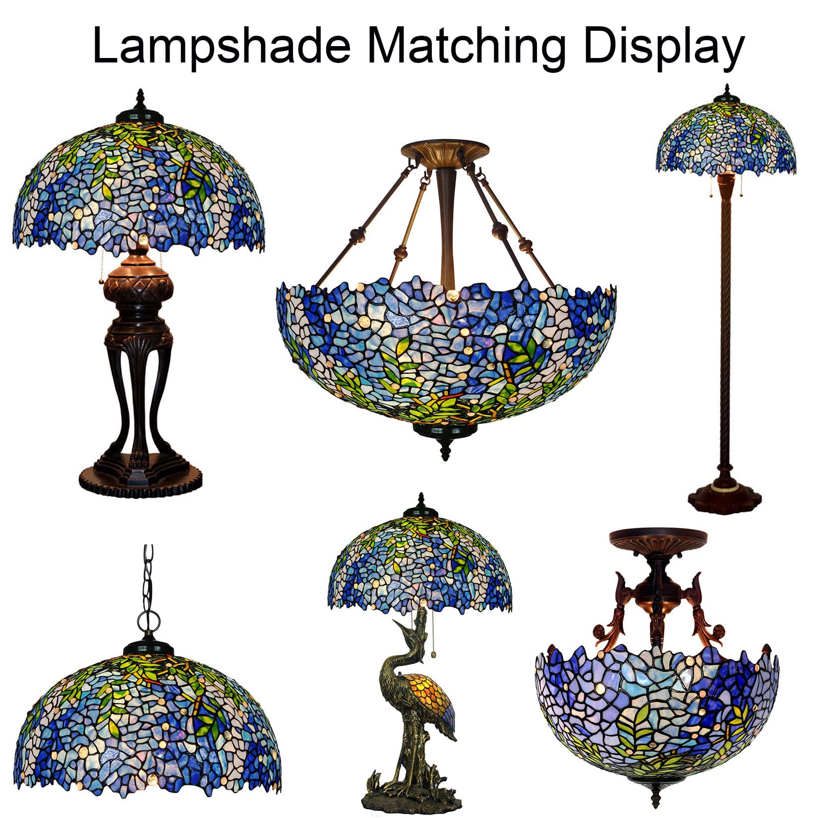 Amazon.co.jp : Espod ティファニーランプシェード交換、テーブル