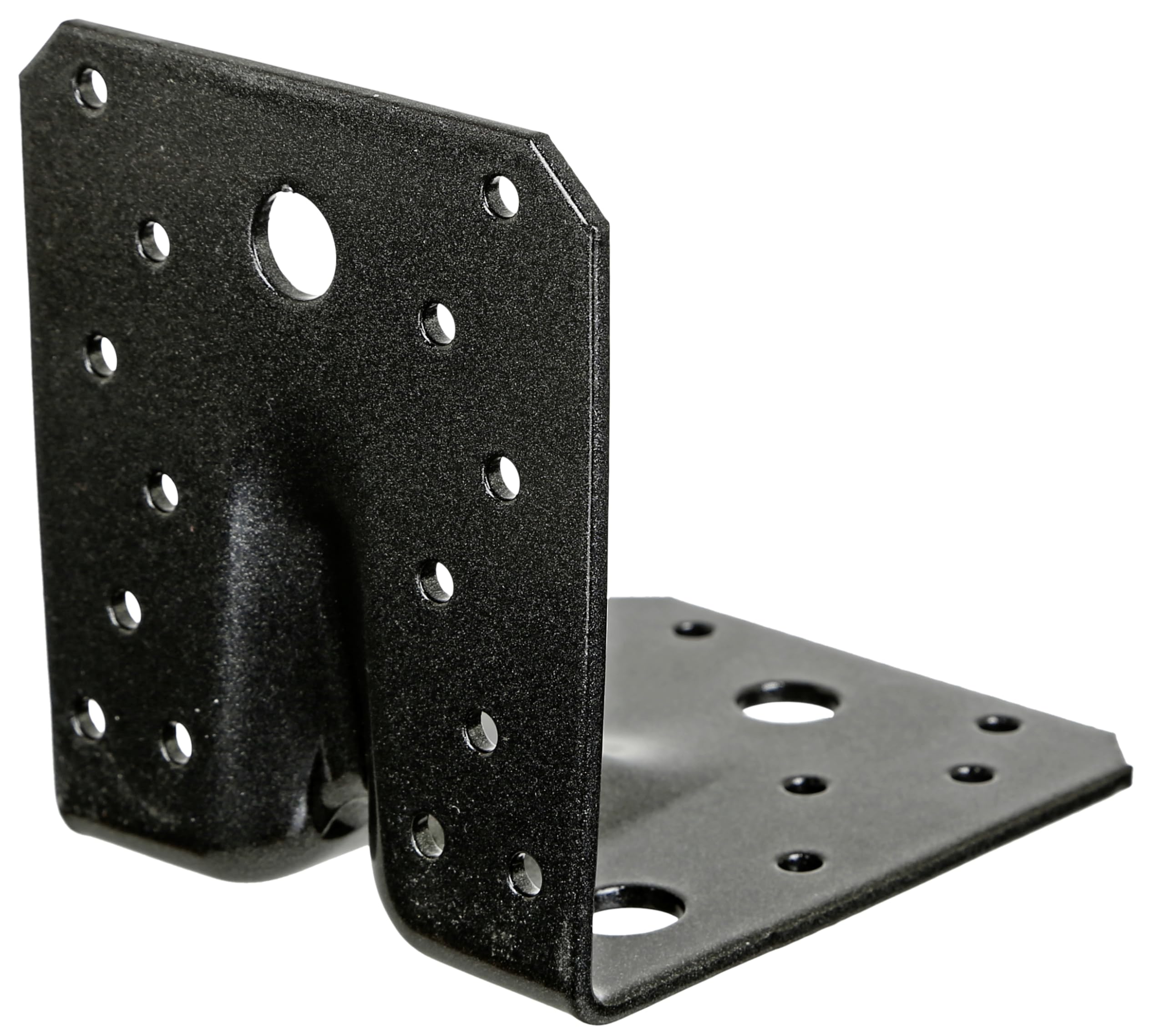 Alberts 823092 DURAVIS® Schwerlast-Winkelverbinder mit Sicke | schwarzdiamant duplexbeschichtet | Größe 105 x 105 x 90 mm | 20er Set