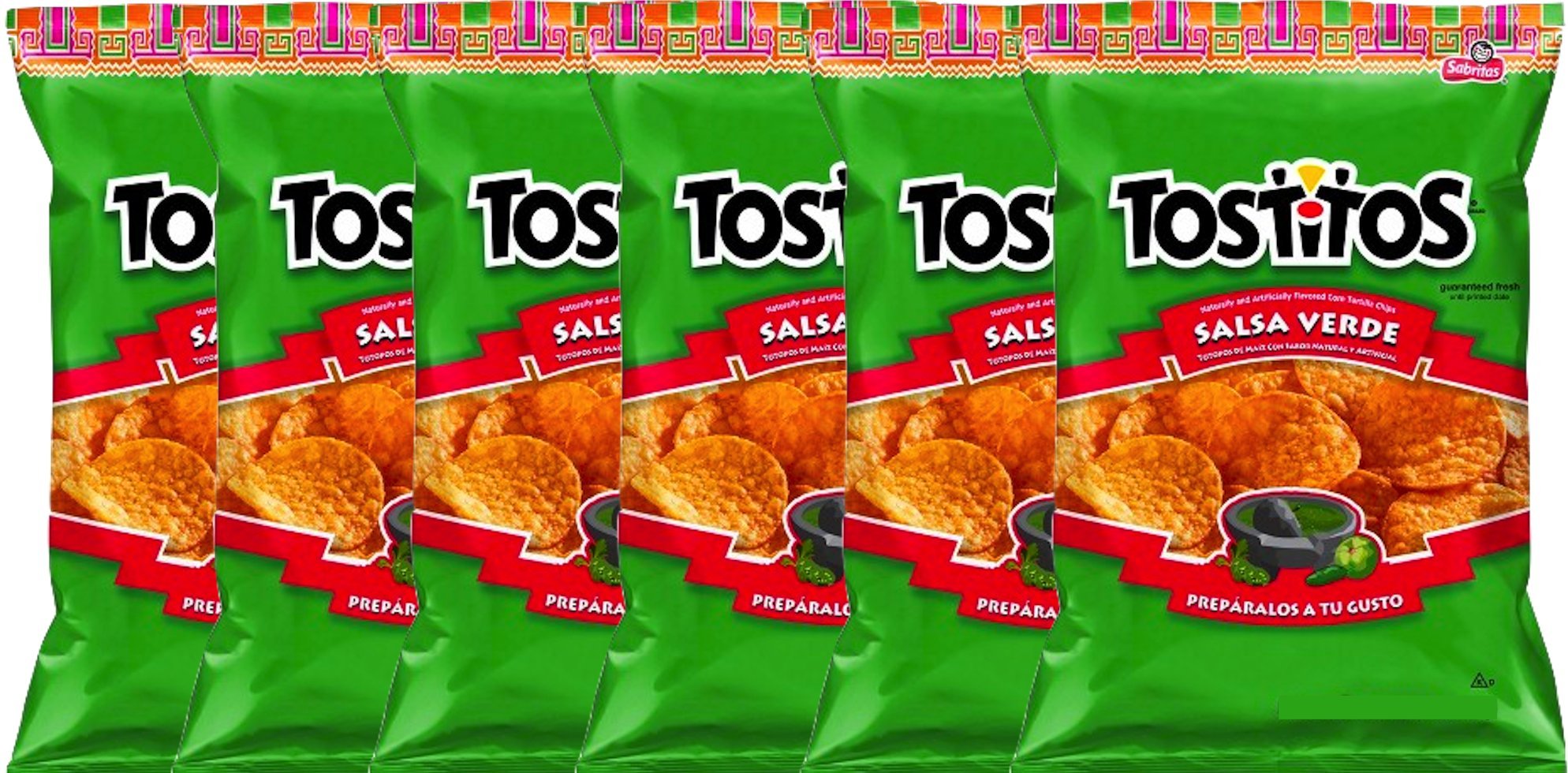 NEW Tostitos Salsa Verde Tortilla Chips - 3.25 Oz (6)