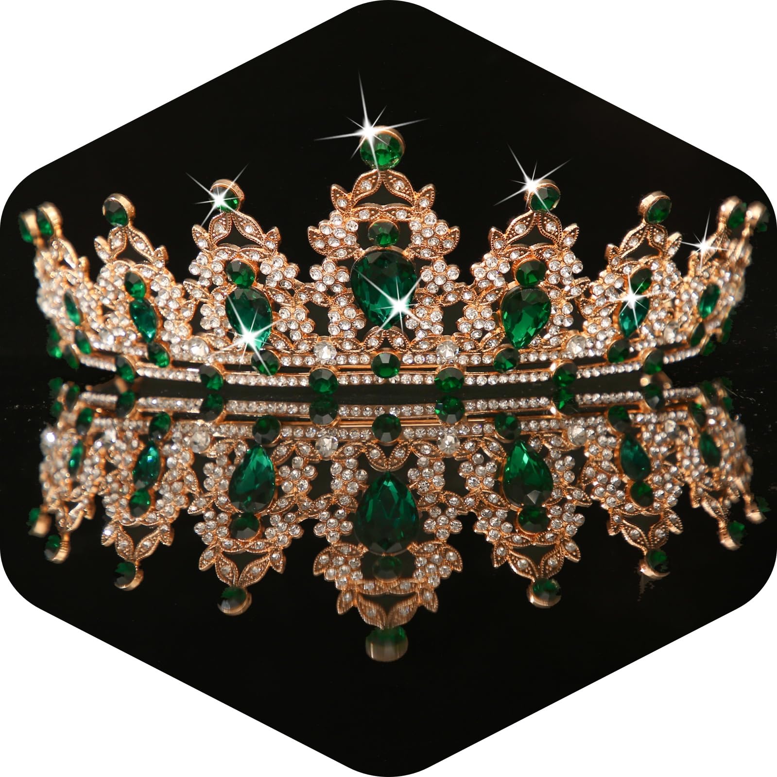 Kamirola - Queen Crown and Tiaras Princess Crown for Women Crystal Headbands for Bridal, Princess for Wedding and Party