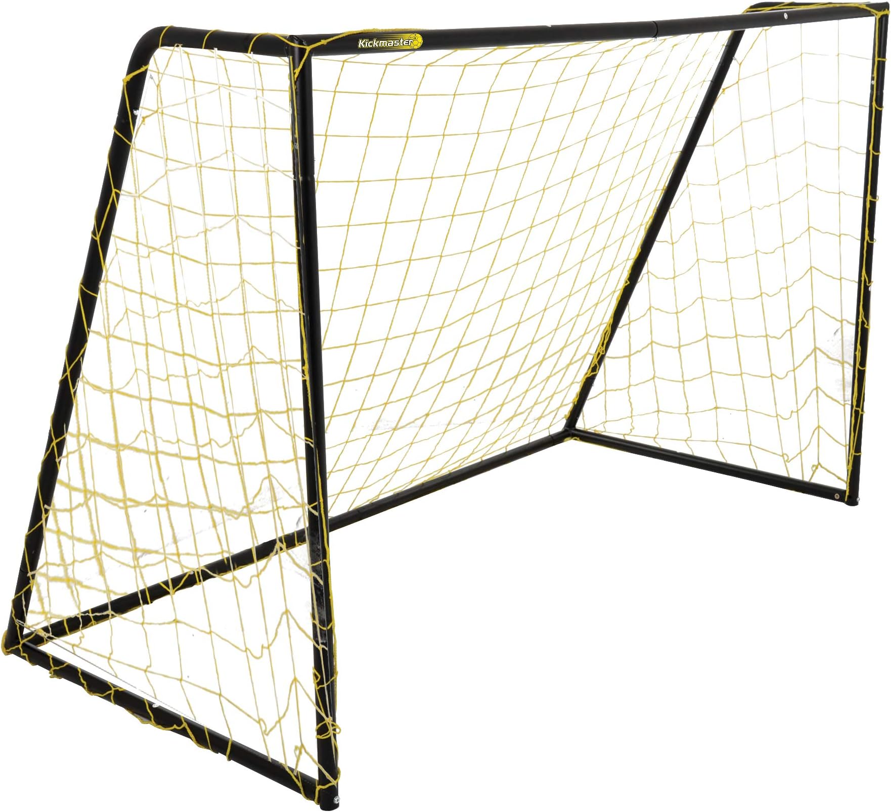 Premier HD Heavy Duty 8ft Football Soccer Goal | Powder Coated Rust-Resistant Steel Frame | High Density 5 ply Netting | Ideal for Outdoor Play and Soccer Training Skill Development