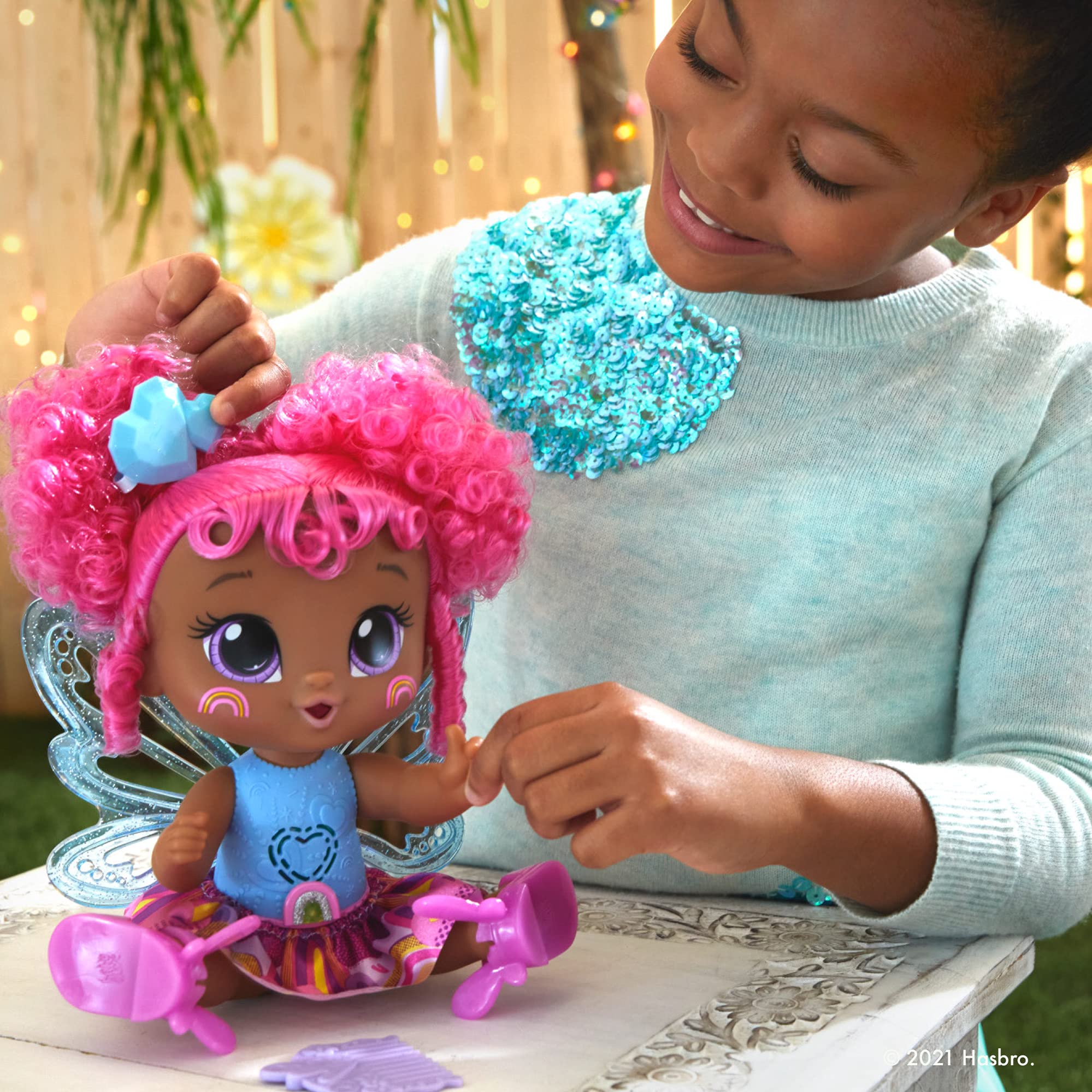 Baby Alive Glo Pixies Doll, Gigi Glimmer, Interactive Pixie Doll Toy