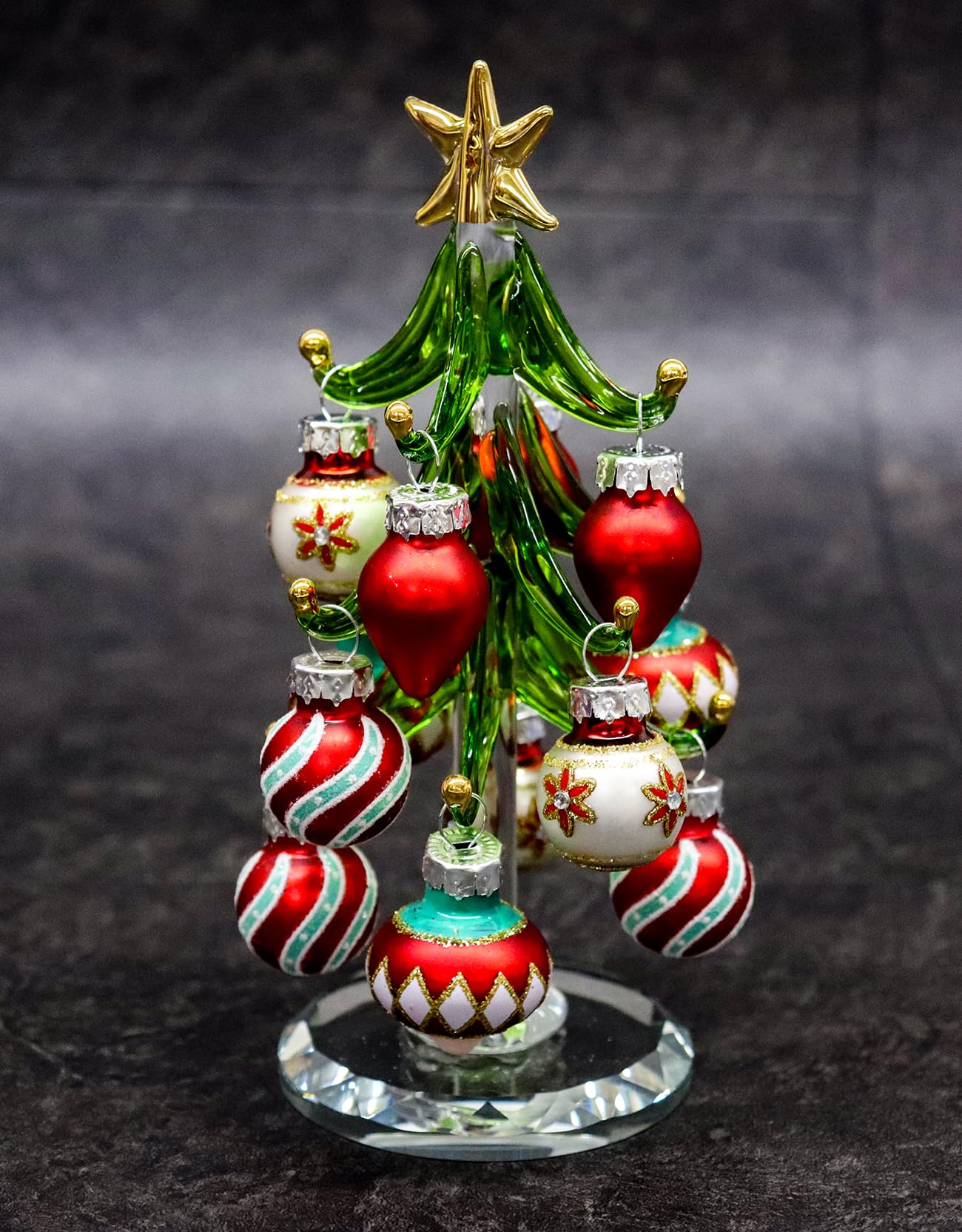 Amazon.co.jp: フォーカート かわいい手作り ガラス細工 クリスマス