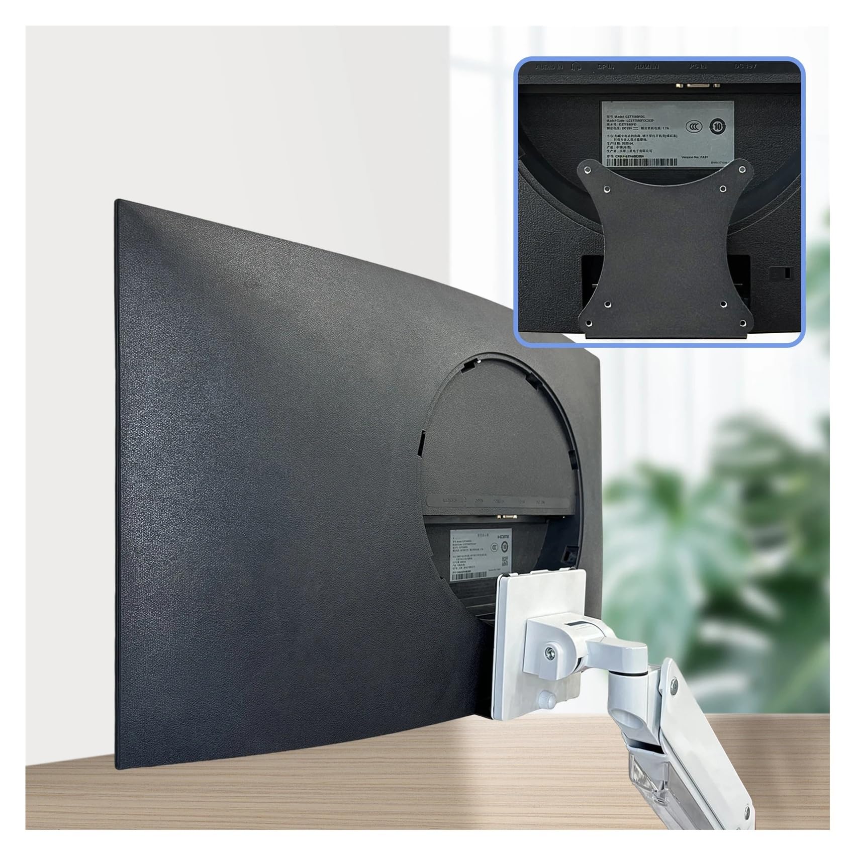 Piastra adattatore for montaggio VESA, compatibile con Samsung, serie S39C T55 T550 da 32"/27" pollici | S39C Wall mounted