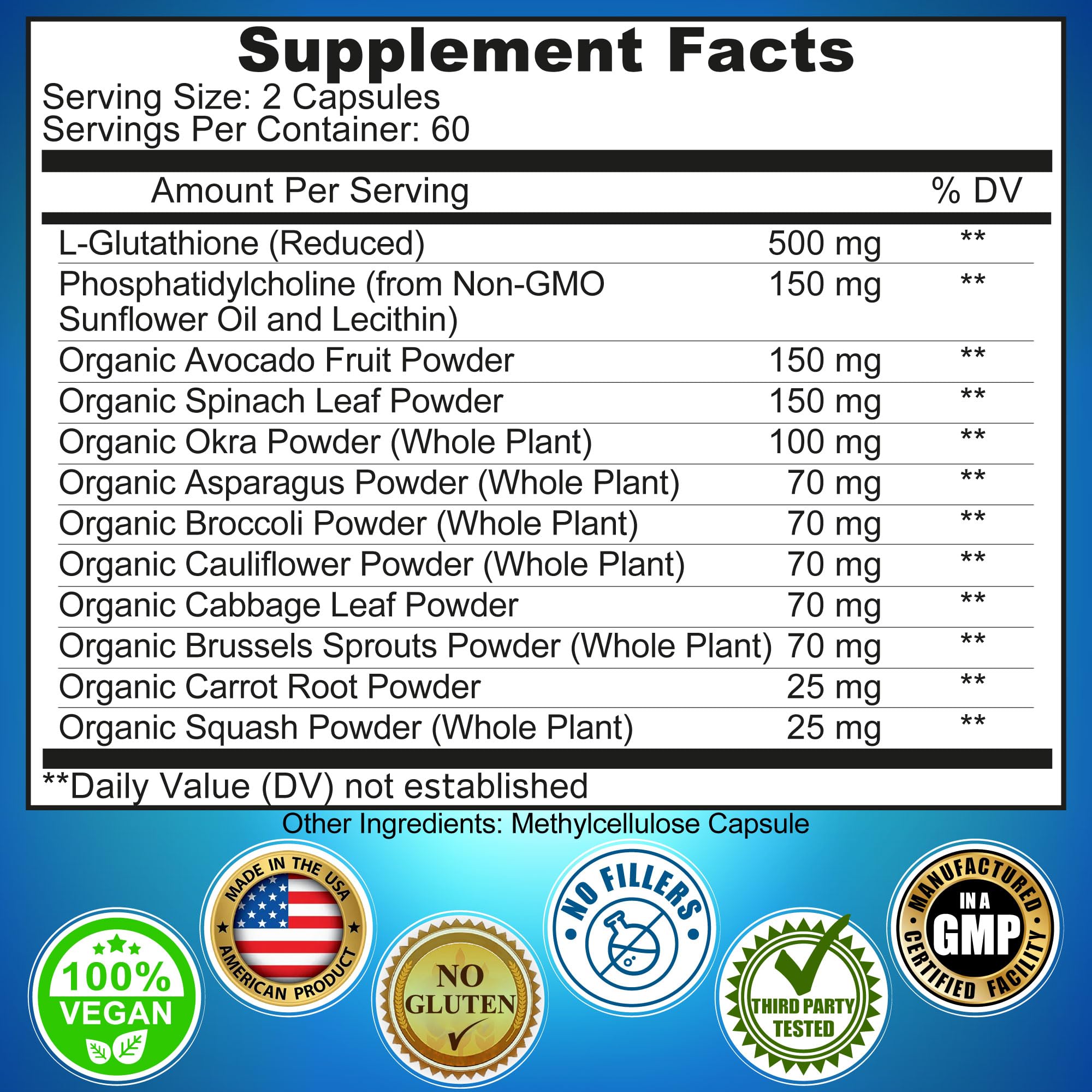 Liposomal Glutathione Supplement 500mg Active Reduced L-Glutathione — Amazon image 6