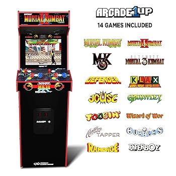 ARCADE 1UP　アーケード1UP　モータルコンバット2 Arcade1Up Mortal Kombat II for Home, 4-ft Cabinet with 14