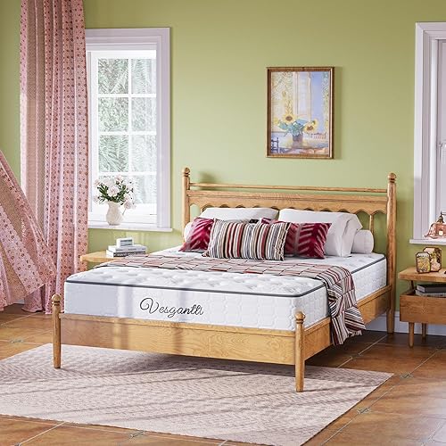 Miniatura 6 de Vesgantti Colchón individual, colchón híbrido de resorte interior de 10 pulgadas, cama individual en una caja con espuma transpirable y resorte de