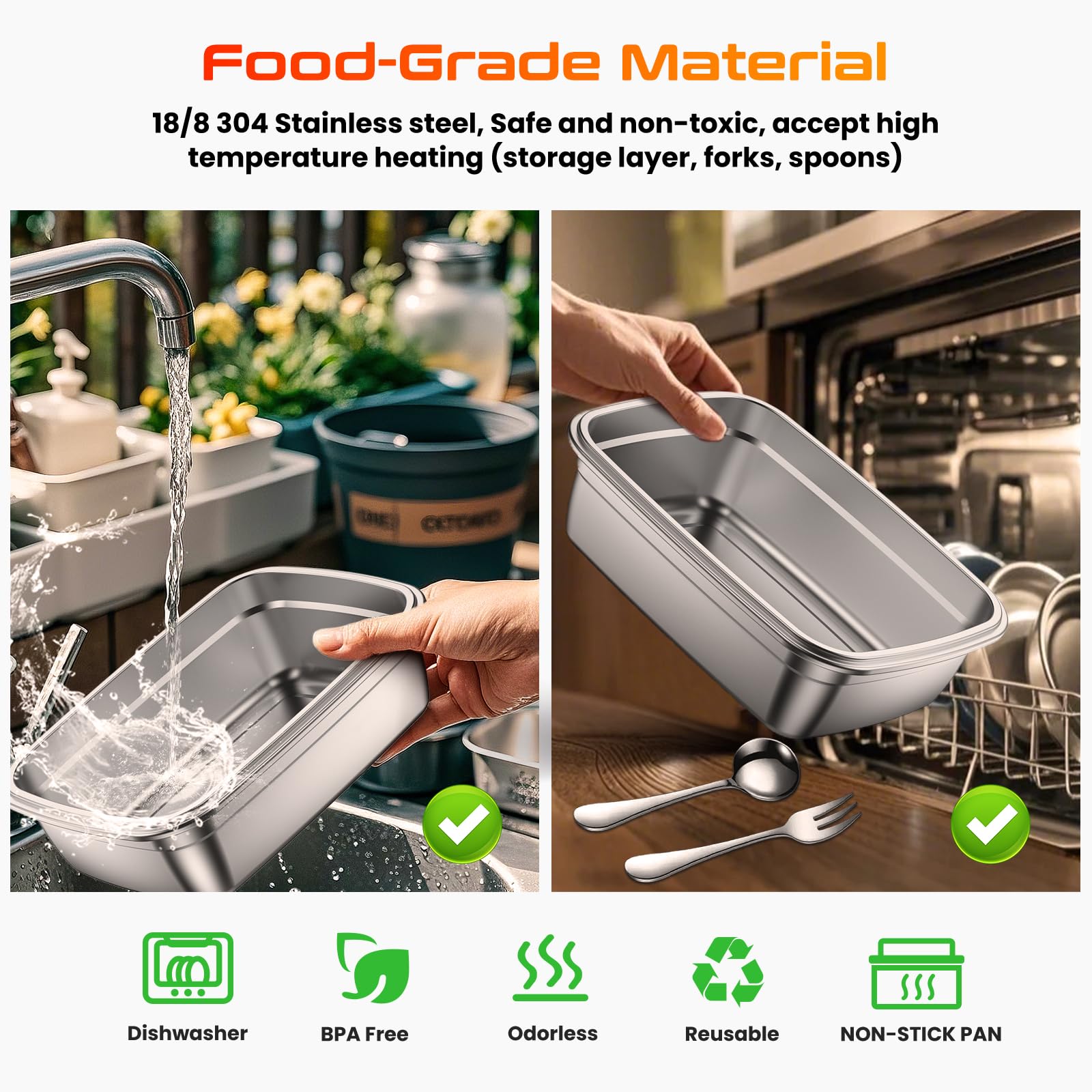 Core - Contenitore per il pranzo elettrico senza fili, autoriscaldante, alimentato a batteria, per lavoro, viaggi, studenti, calore fino a 104 °C, senza BPA, adatto alla preparazione dei pasti