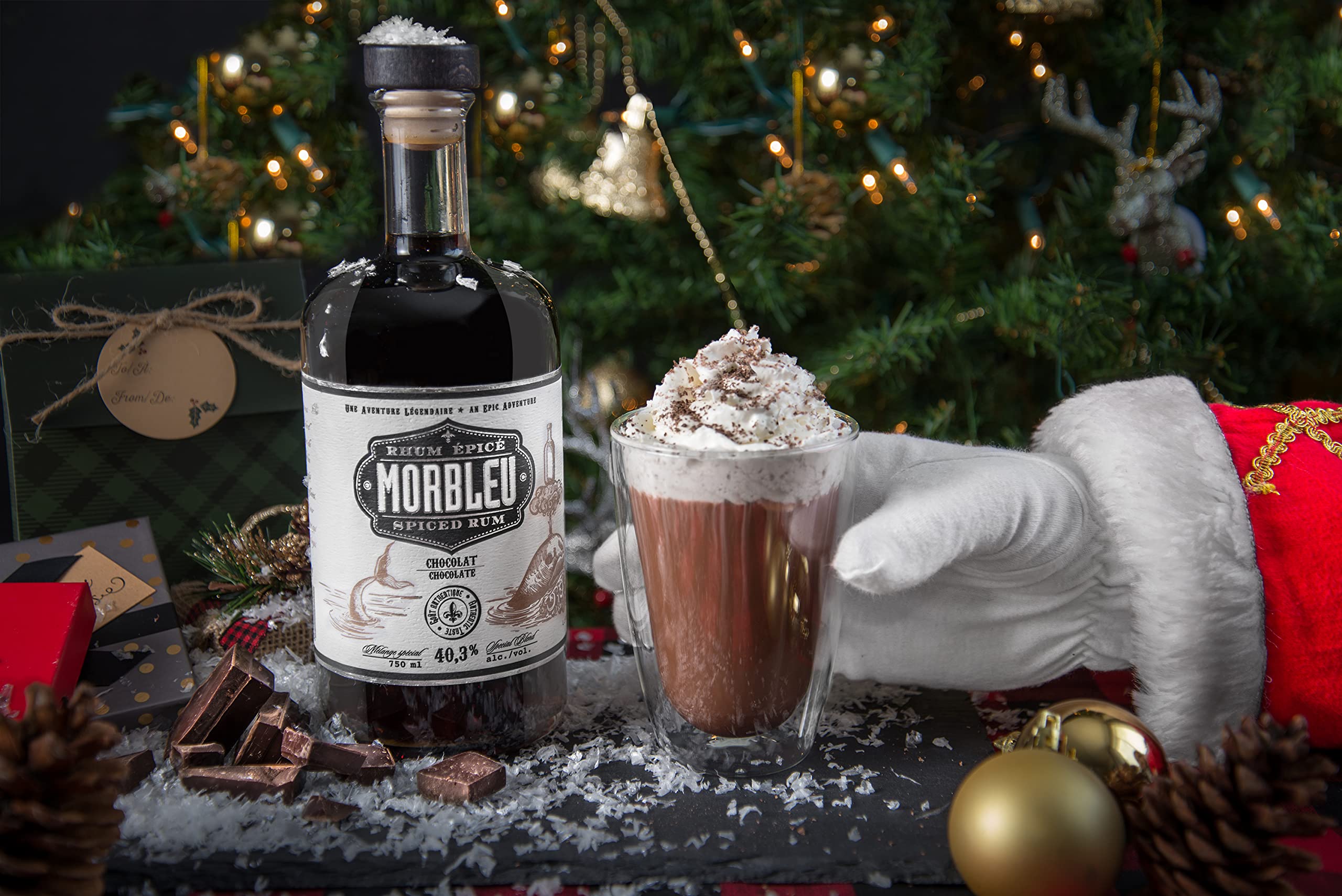 Rhum épicé Morbleu noir au chocolat du Canada - Distillerie Mariana - Aux 5 épices - 40,3% - Les Trésors d'érable