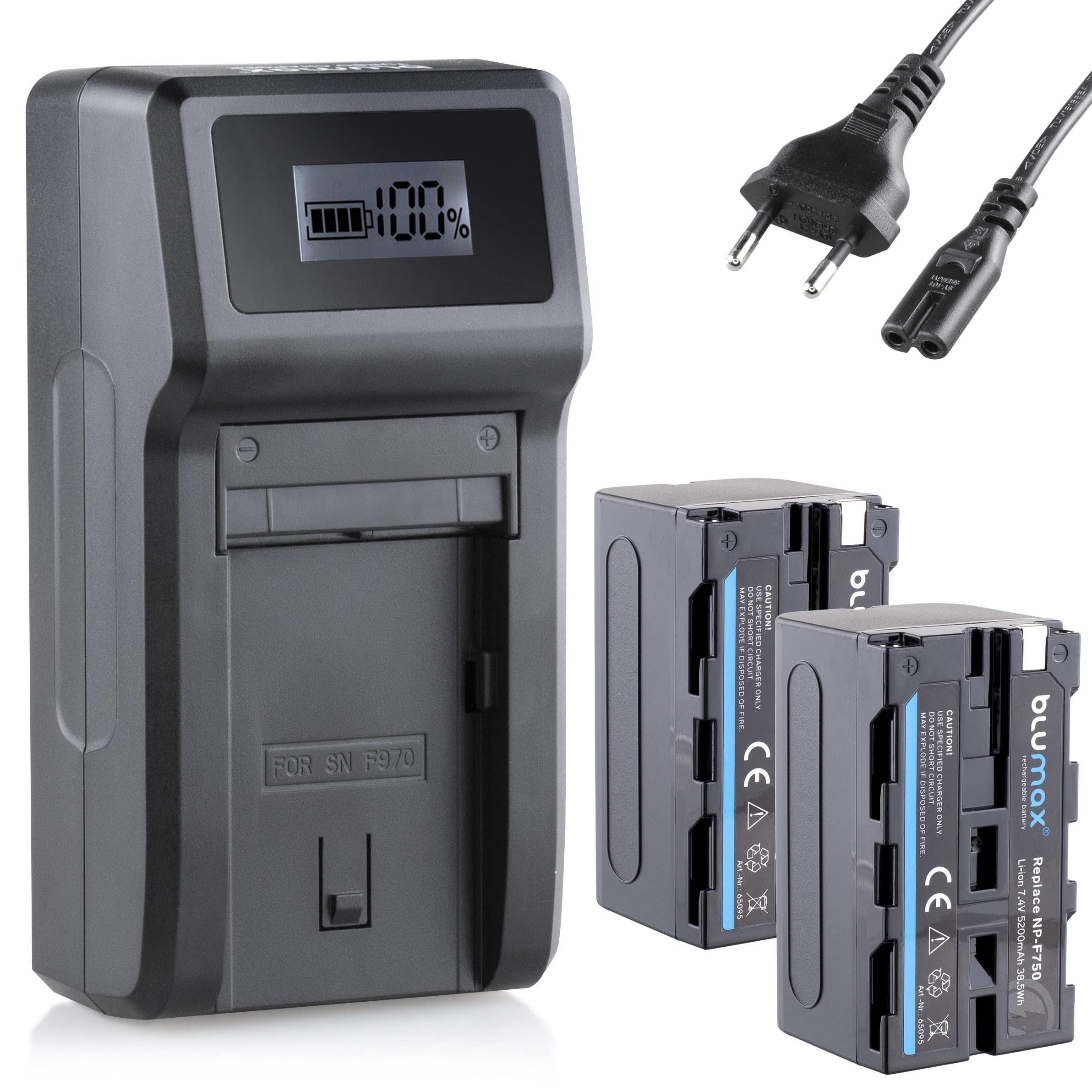 Usb Ladegerät 2fach Baxxtar PRO - NP-F Akku Ladegerät LCD Dual - NP-F550 NP-F570 NP-F750 NP-F970 NP-FM500H Usw Sony A5100 Camera