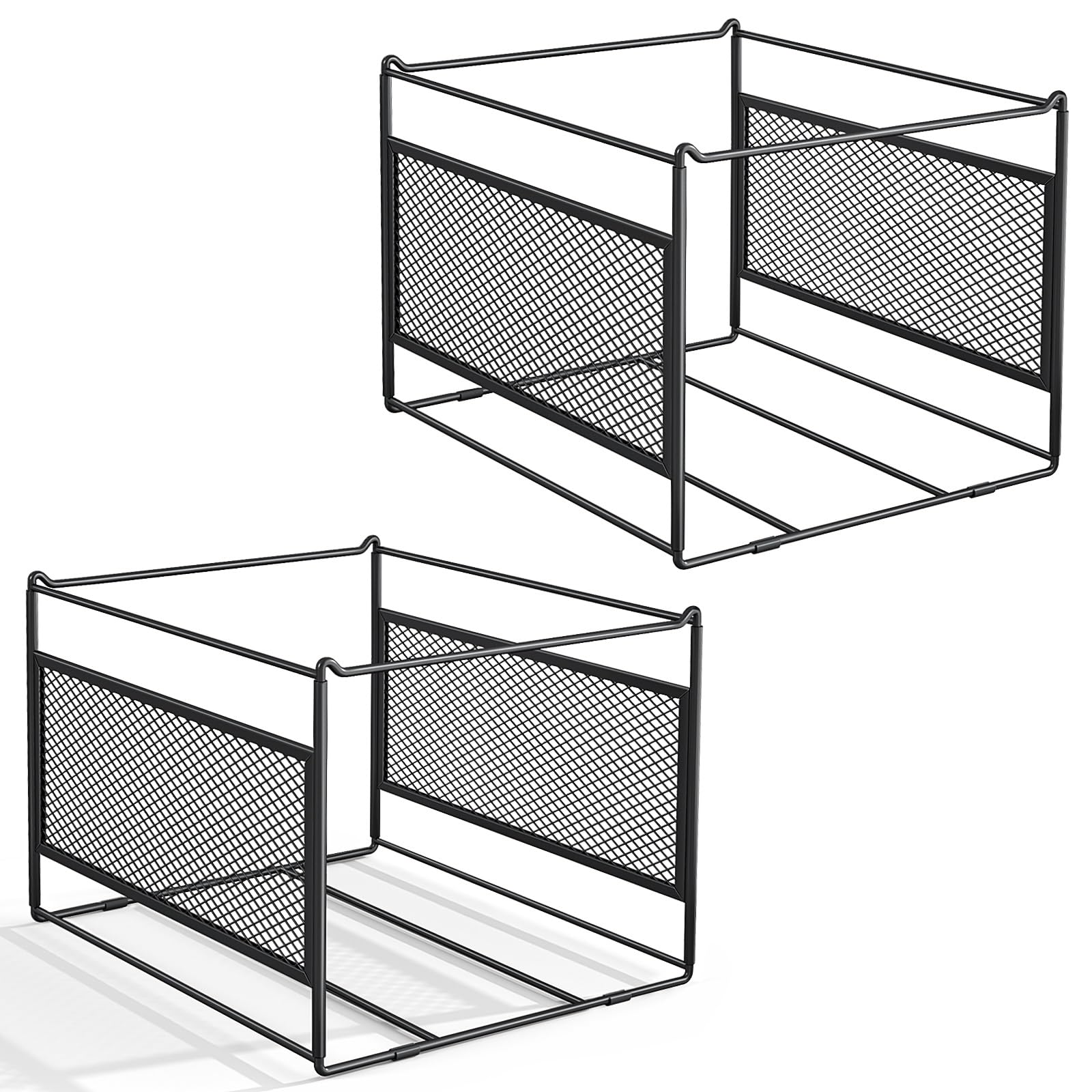 Fun storage Hanging File Folder Frame for Legal and Letter Size,Hanging File Organizer Holder Rack Hanging Folder Rails for Filing Cabinet Desk Drawer,15.2"L x 12.4"W x 10.5"H,1 Pack