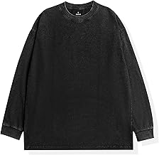 CHANGE WELL 2025AW Men's Vintage Fashion, 8 oz, Autumn Clothing, Washed, Long Sleeve T-Shirt