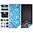 2 Pack Lightweight Thin Beach Towel Oversized 71x32 Big Extra Large Microfiber Sand Free Towels for Adult Quick Dry Travel Camping Beach Accessories Vacation Essential Gift Black Mandala Blue Shell