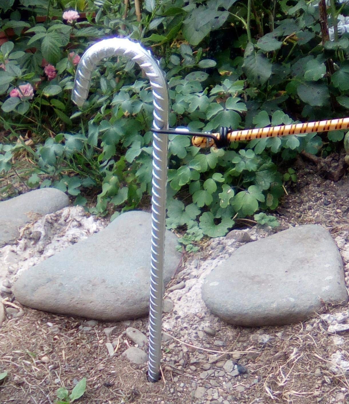 4 x Zeltheringe (Ø:12mm) XXL 60cm lang extrem stabil Bodenanker Erdspieße Bauanker