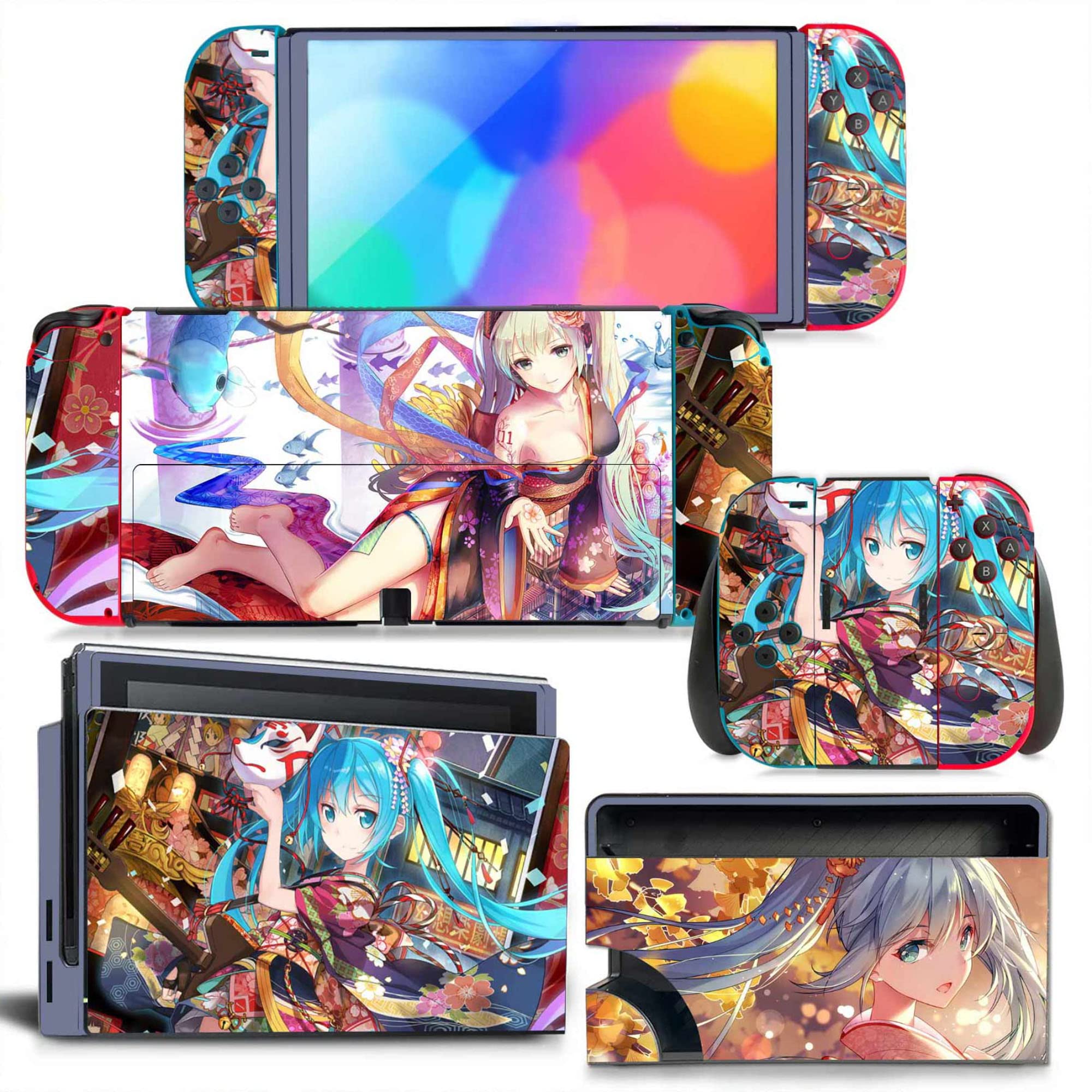 Amazon.co.jp: Switch 有機el スキンシール アニメ かわいい Switch