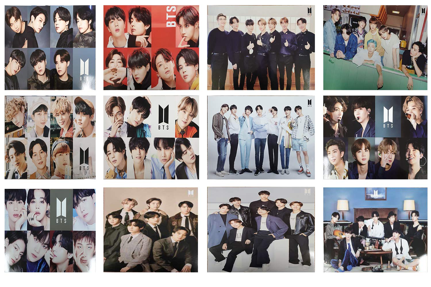 IMH BTS Bangtan Boys A3 Size 12 Photo Posters Set + 1 Large Sticker