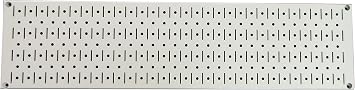 Wall Control Narrow Pegboard Rack 8in x 32in Beige Metal Pegboard Runner Tool Board