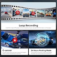 Vista 4 de LD02 Lite 4K Dash Cam frontal y trasera, cámara de tablero de coche 5G WiFi GPS, tarjeta SD gratuita de 64 GB, control de voz, visión nocturna WDR