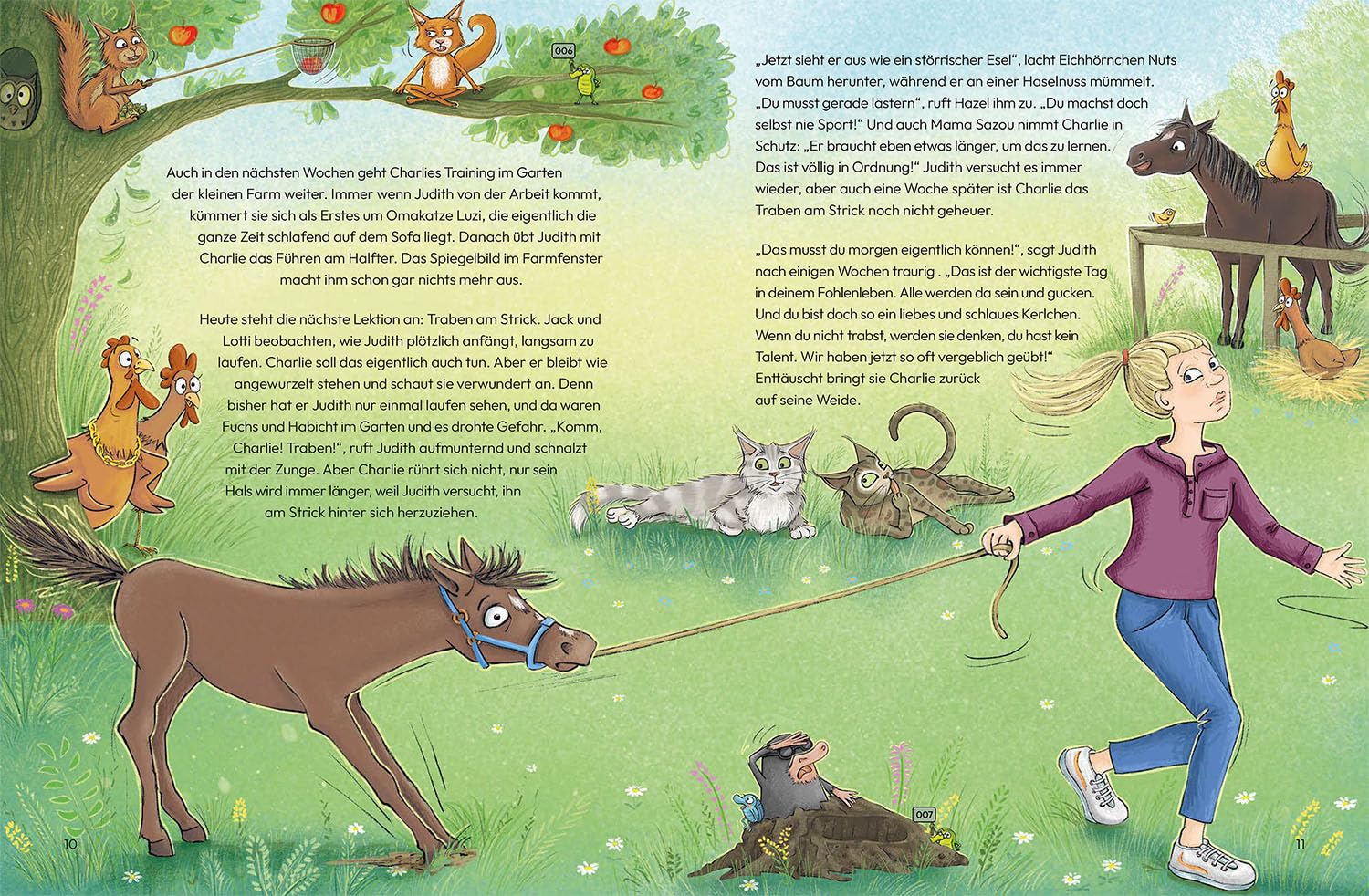 Judiths kleine Farm, Band 3,: Charlies großes Fohlen-Abenteuer von Bestseller-Autorin Judith Rakers - spannende Geschichten von der Farm mit kindgerechten Anleitungen zum selber Gärtnern