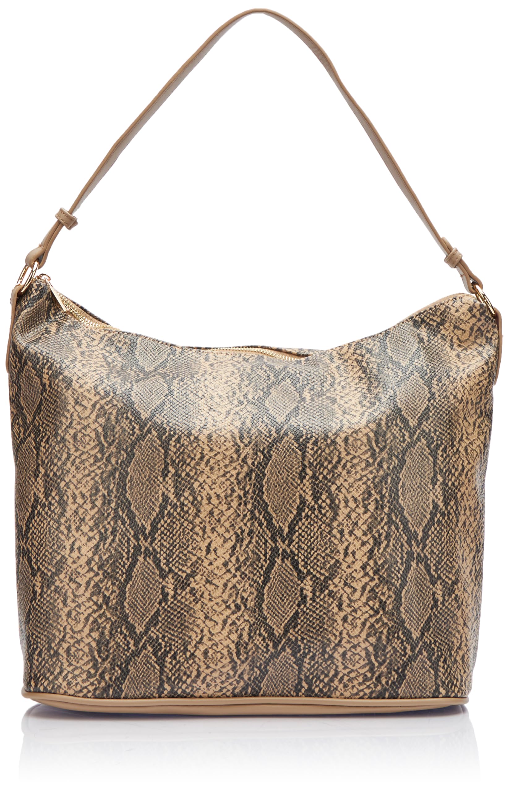 SIDONA Women Schultertasche Shoulder Bag, Beige, One Size