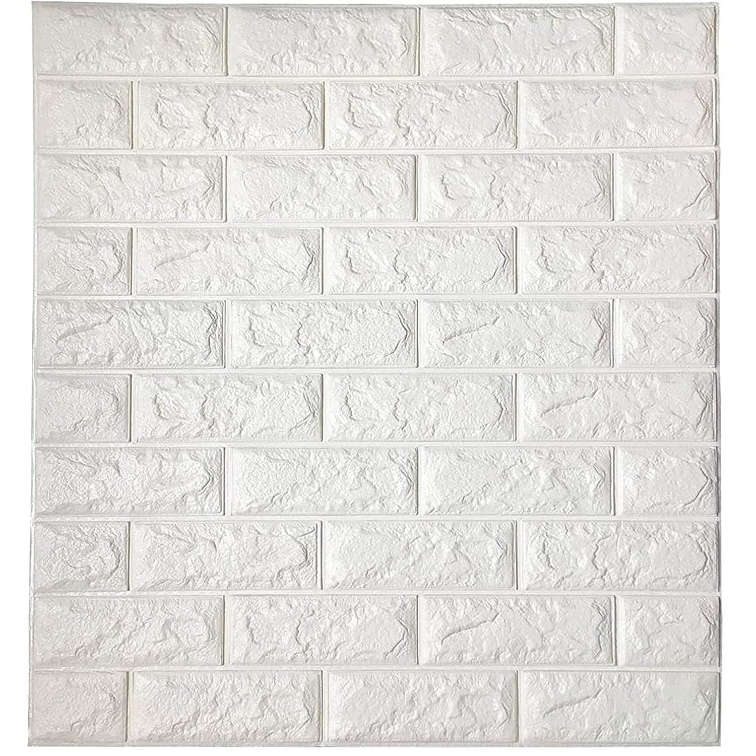 Solimo White Yellow Brick Wall PE Foam Wall Stickers Self Adhesive Wallpaper DIY Wall Decor (70 x 70cm, Appx. 5.2 Sq Feet) (B0C8NS6TQD) Amazon Price History, Amazon Price Tracker