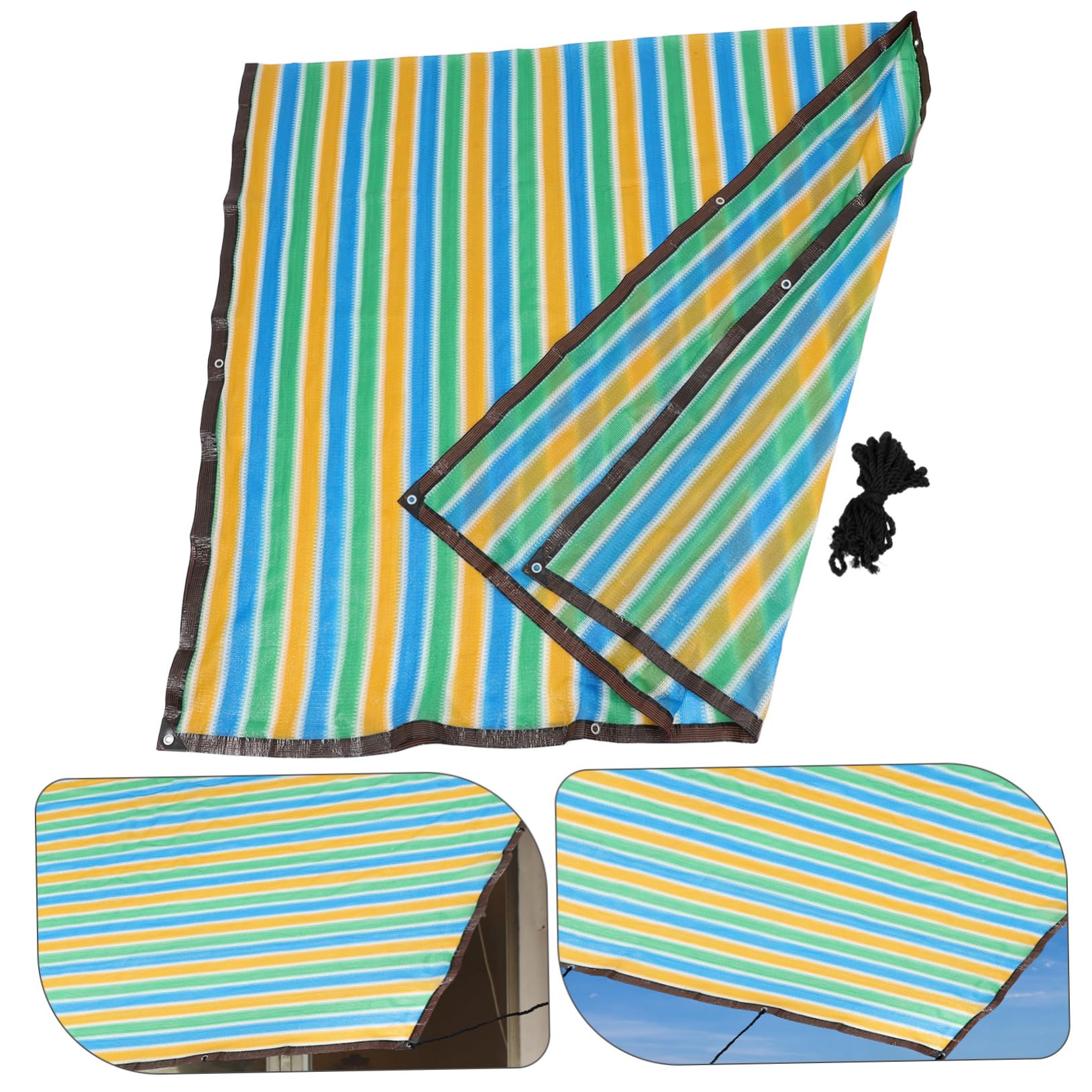 SUPVOX Telo Rete PE Ombreggiante Solare Rettangolare in e Protezione Resistente Facile Installazione Funzionale per Patio e Tetti Esterni