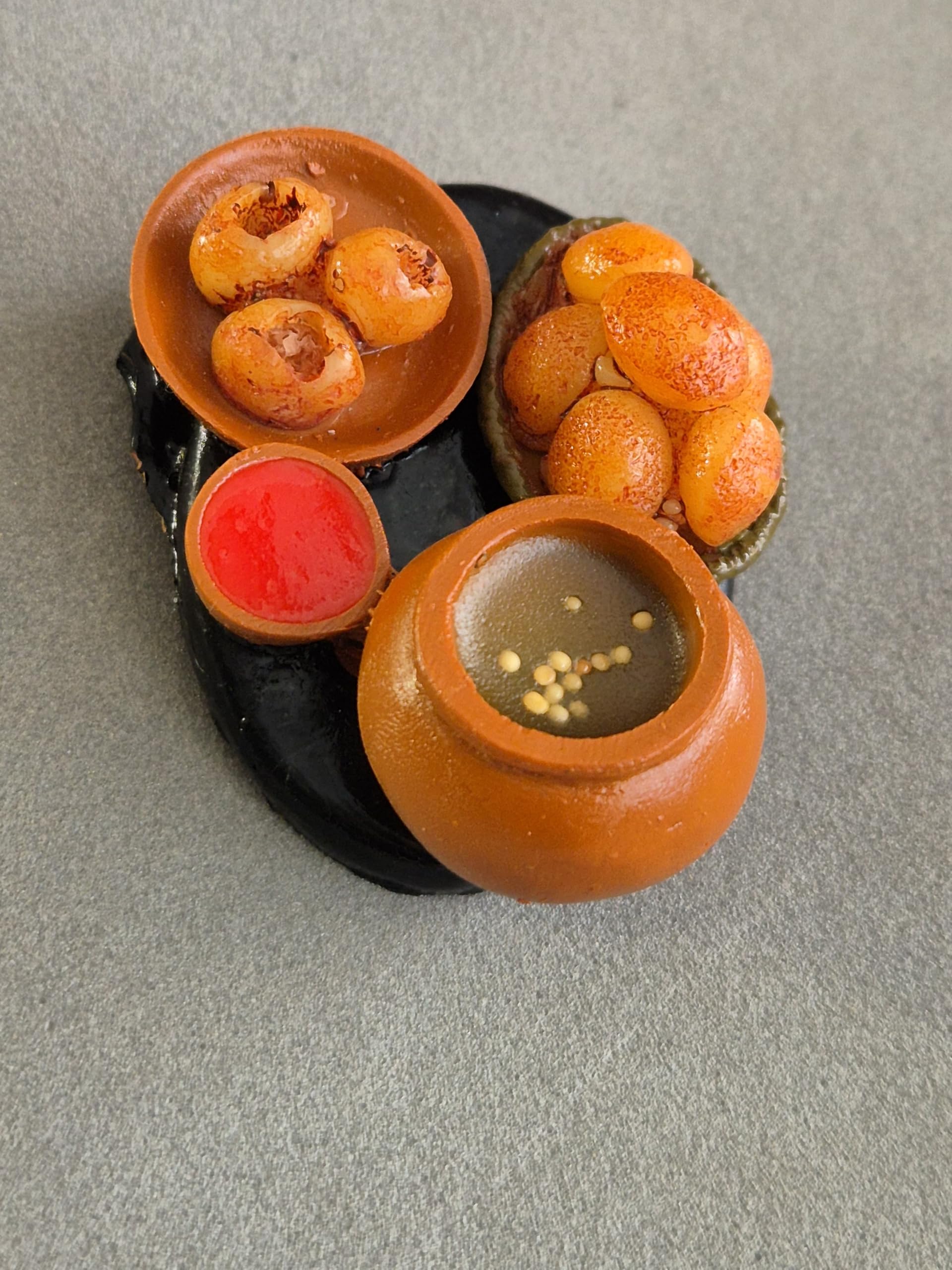 DT DECTONE Golgappe Lovers Fridge Magnet Miniature Food 3D Fridge Magnet Best Souvenir Gift 100% Made in India 1
