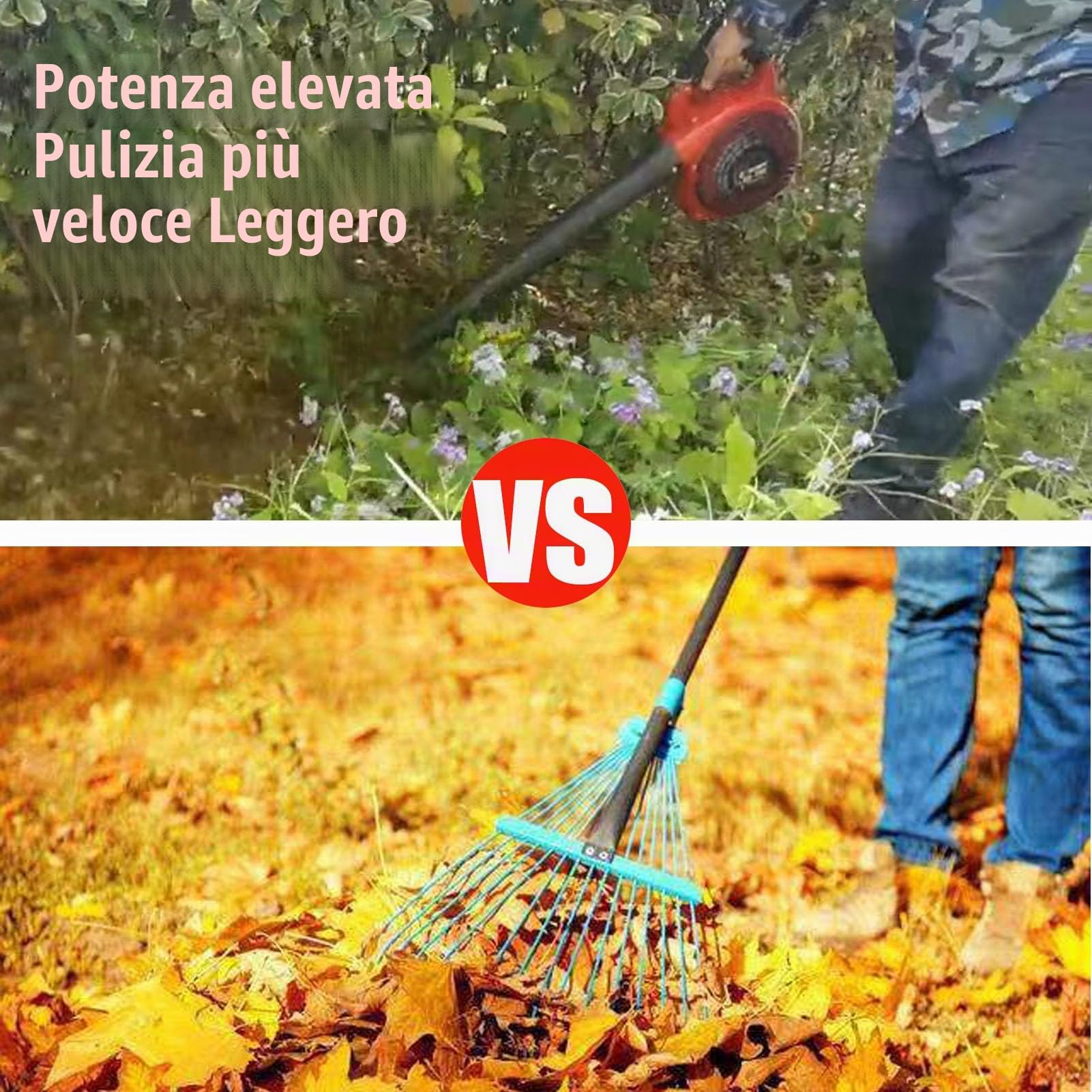 Soffiatore A Benzina Per La Casa E Il Giardino, Velocità Di Soffiaggio 270 Km/H, Soffiatore A Mano A 2 Tempi, Leggero, Soffiatore A Batteria Per Terrazze E Giardini