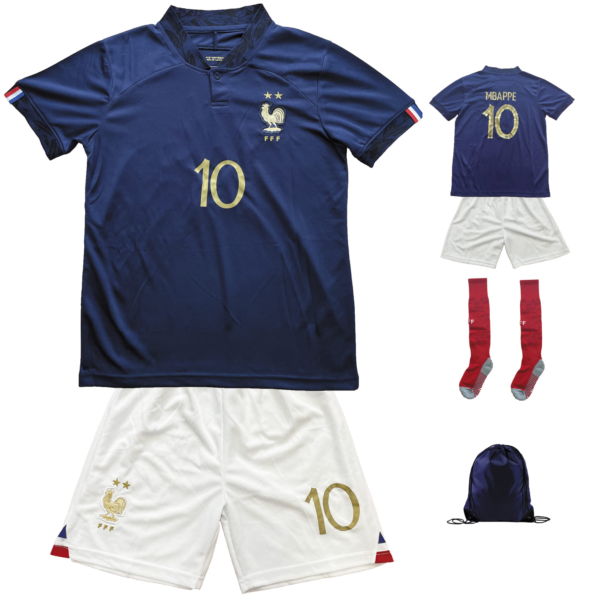 Amazon | [MINGCHU] サッカー ユニフォーム22-23フランス ホーム