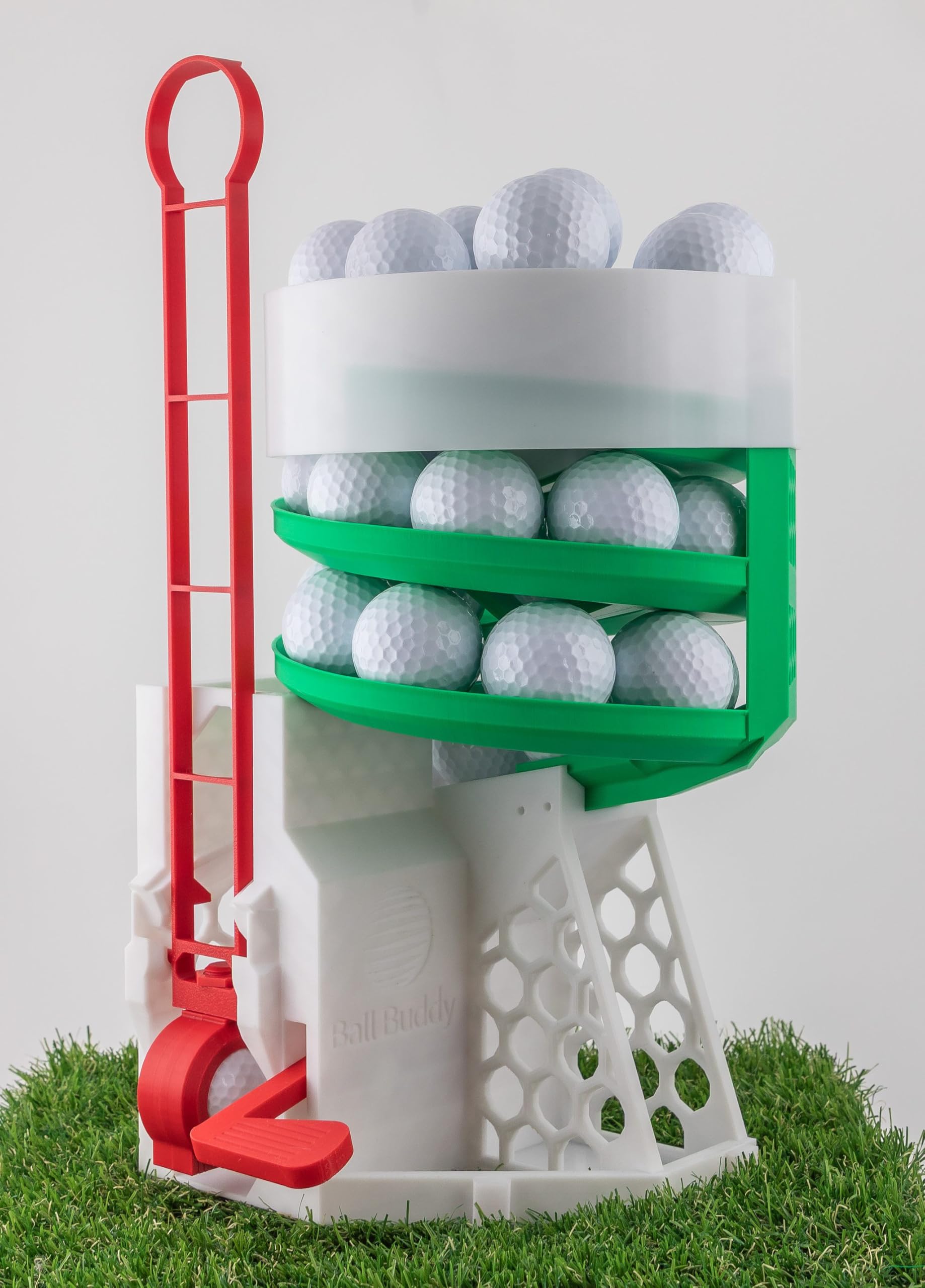 Golfball-Spender – Automatischer Golfball-Aufleger für das Golftraining | Mechanisch, stromlos, robust
