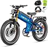 ANIIOKI A9 PRO MAX 5600W Dual Motor Electric Bike for Adults|60V 7080Ah High-Capacity Battery|45MPH Long Range Electric Bike|Premium Adult Ebikes with Powerful Performance