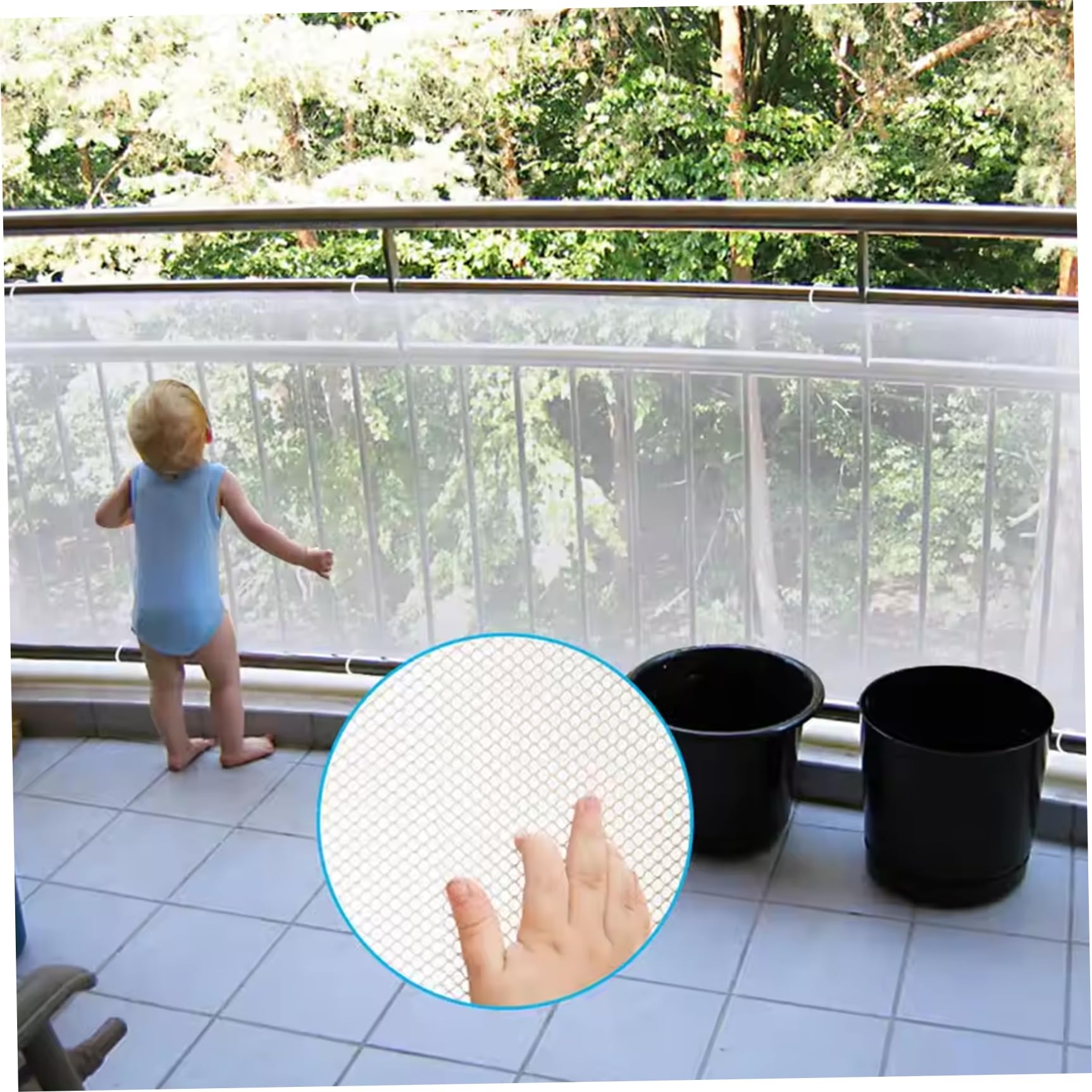 Baby Gate for Stairs, 9.8ft x30.7