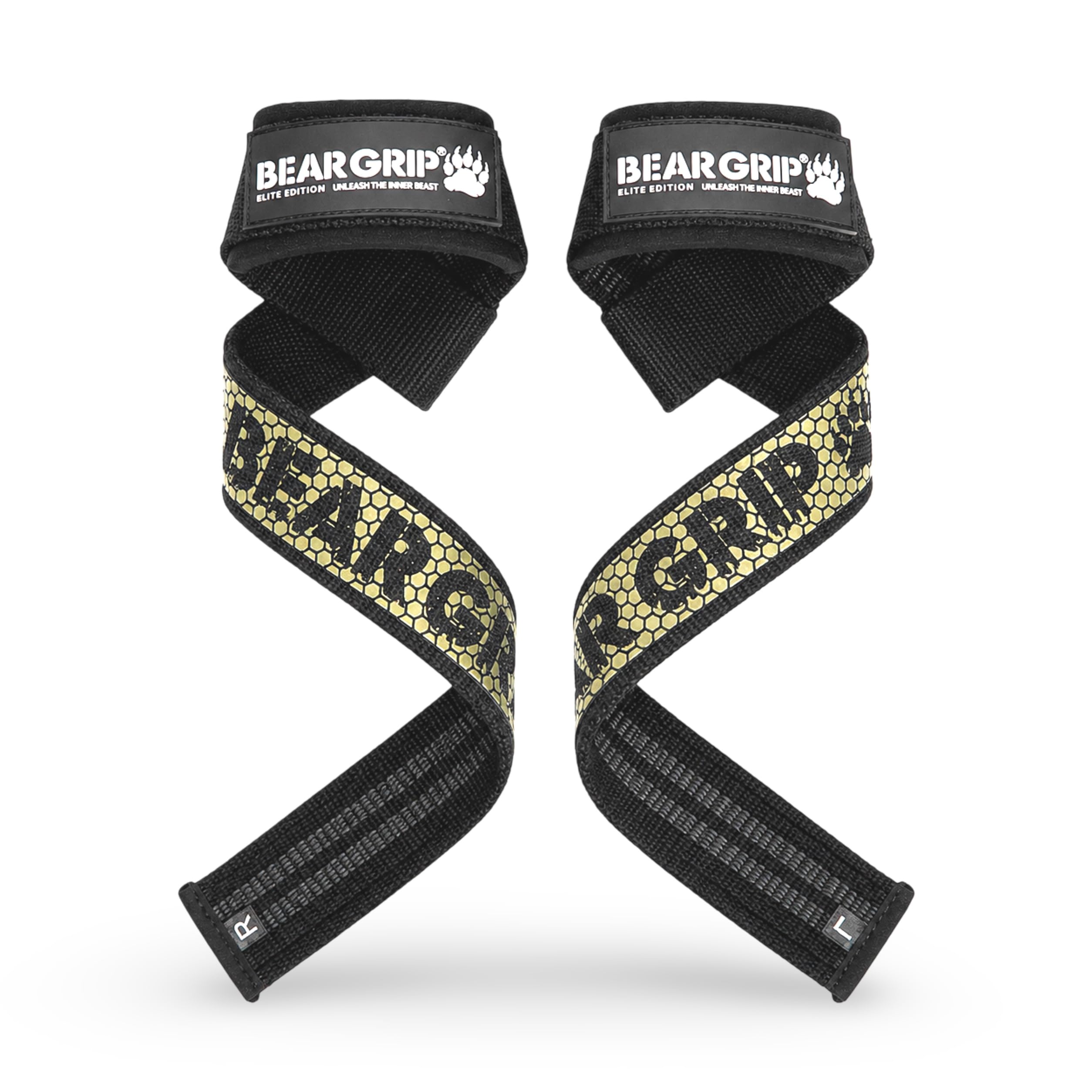Bear Grip Straps - Premium Neoprene padded Heavy Duty double stitched weight lifting gym straps, Gel grip, Top Quality, 100% cotton, Extra long length (Digital Camo) | Anti-slip hand grip, 100% cotton straps with neoprene padding for deadlifts, rows, weightlifting and pull training-image-25