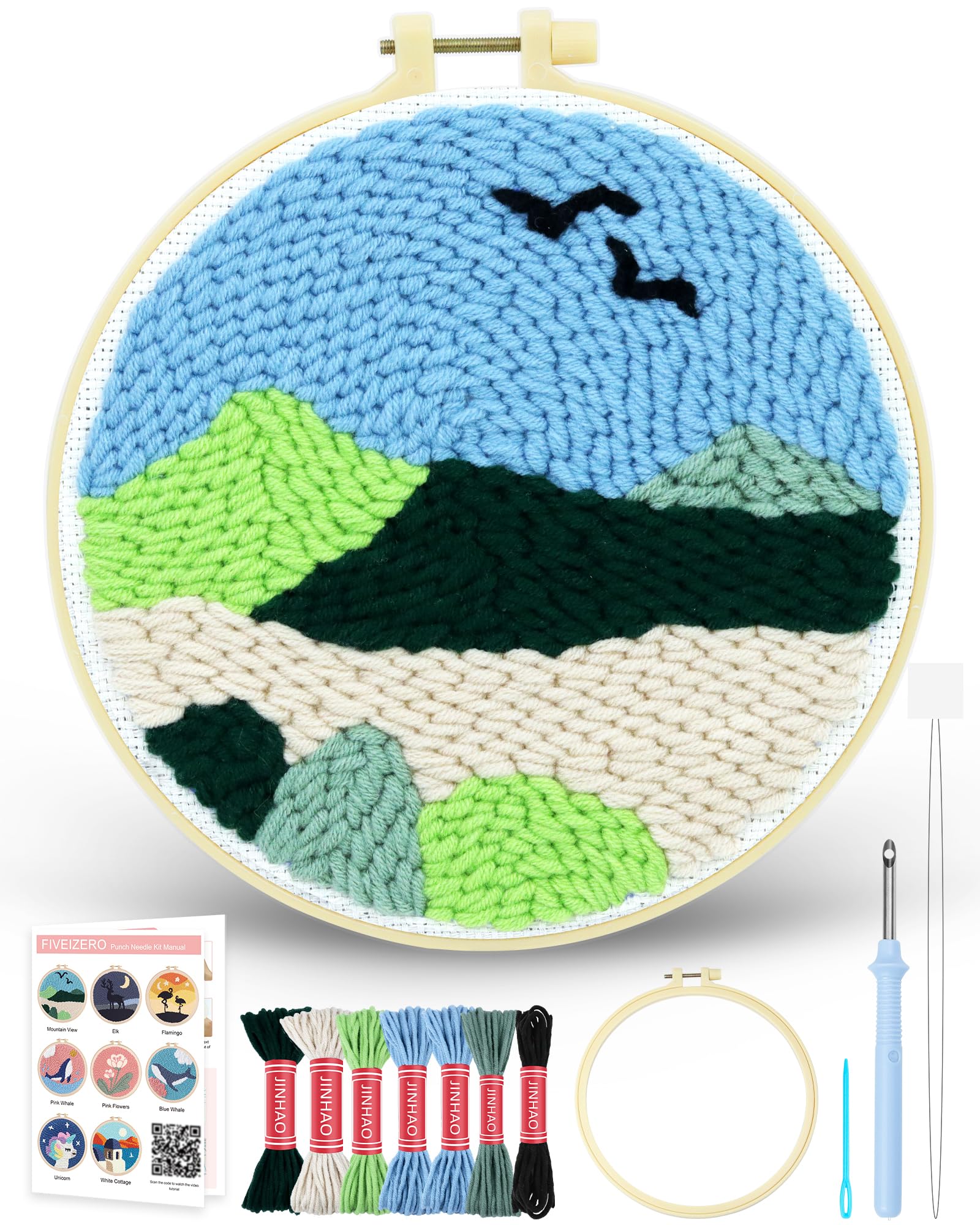 Punch Needle Kit for Beginners - Birthday Cake Patterns -18 Punch Needle Kit for Beginners - Birthday Cake Patterns -18