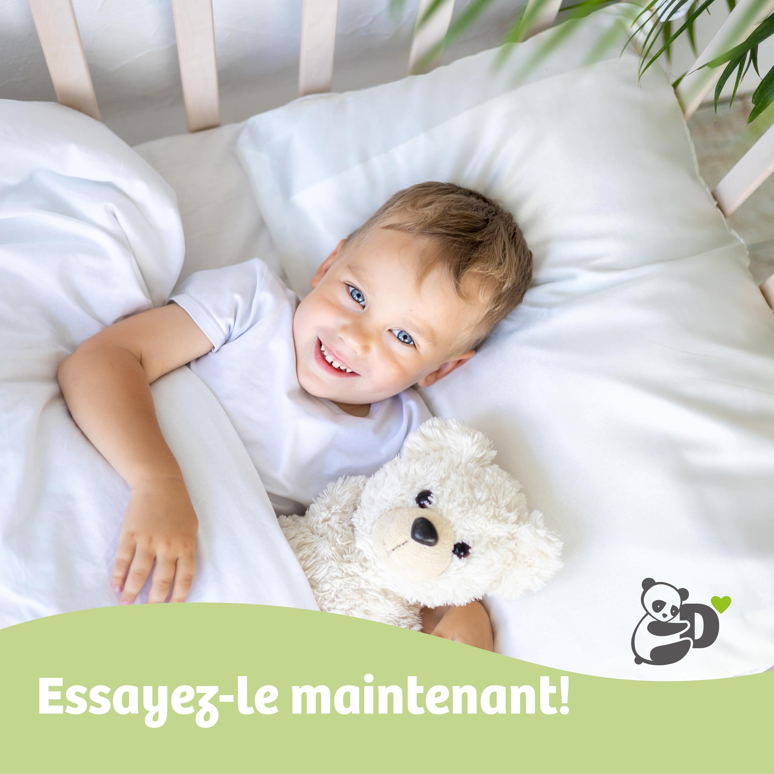 Dilamababy - Coussin Enfant Évolutif - Hauteur Réglable - Oreiller Enfant 40x60 Moelleux Adapté dès 1 an, 2, 3 Ans jusqu'à 6 - Hypoallergénique, Anti Acarien, Oeko-TEX - Made in Italy