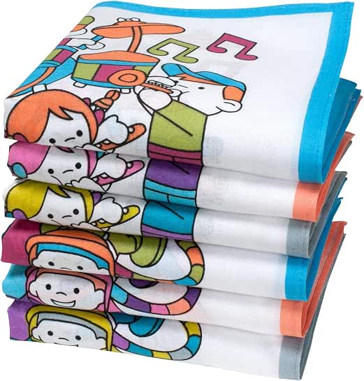 Lot De 3 Mouchoirs En Pur Coton 45x45cm HOULIFE - Motif Massifs De Fleurs Élégants Pour Usage Quotidien