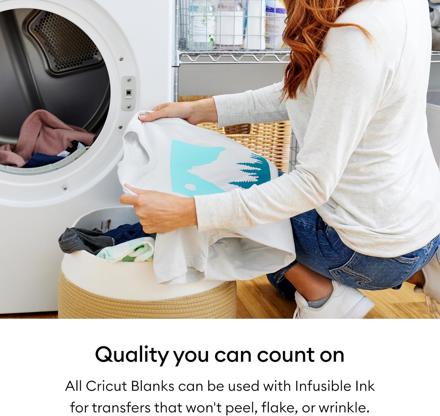 Cricut® Youth T-Shirt Blank, Crew Neck - Small (6-7) - DIY Custom T-Shirt - Works with Infusible Ink® Transfer Sheets, Pens, Markers & Sublimation - Image 6