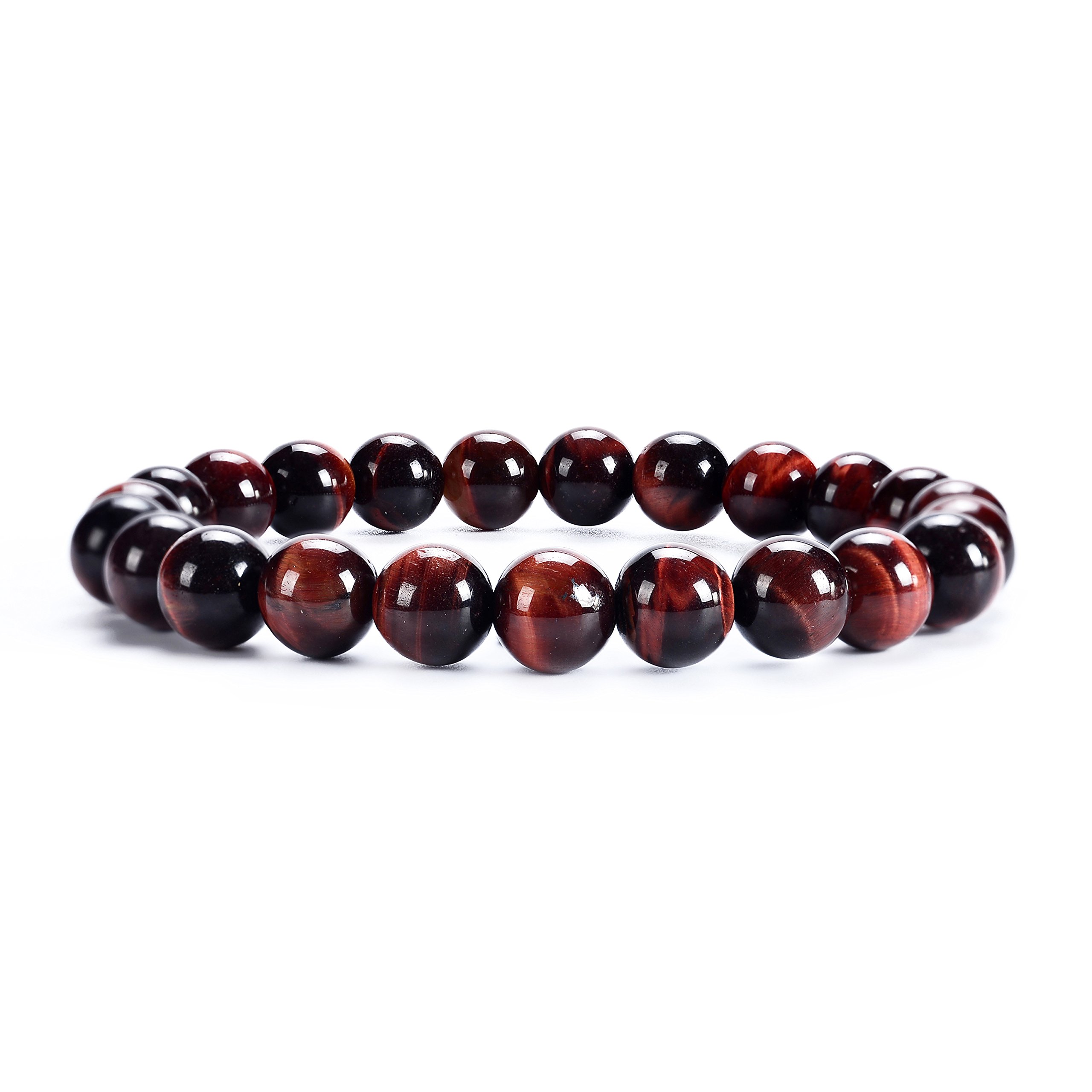 Cherry Tree CollectionGemstone Beaded Stretch Bracelet 8mm Round Beads 7"