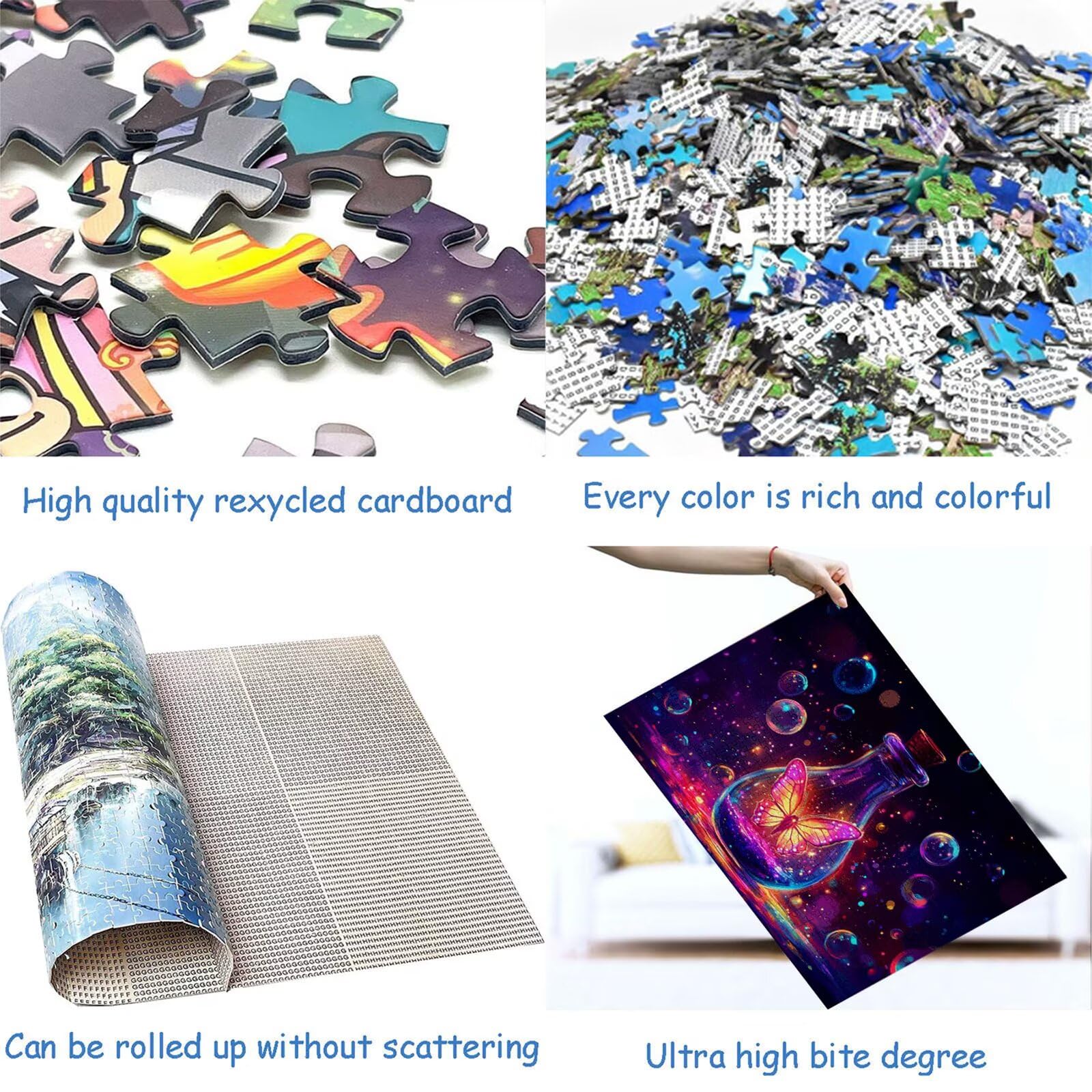 Puzzle 3000 elementów motyl puzzle dla dorosłych sen 122 x 81 cm unikalne rzemiosło klasyczne 3D drewniana układanka do rodzinnych gier aktywnych, układanka zrób to sam do dekoracji ścian domu