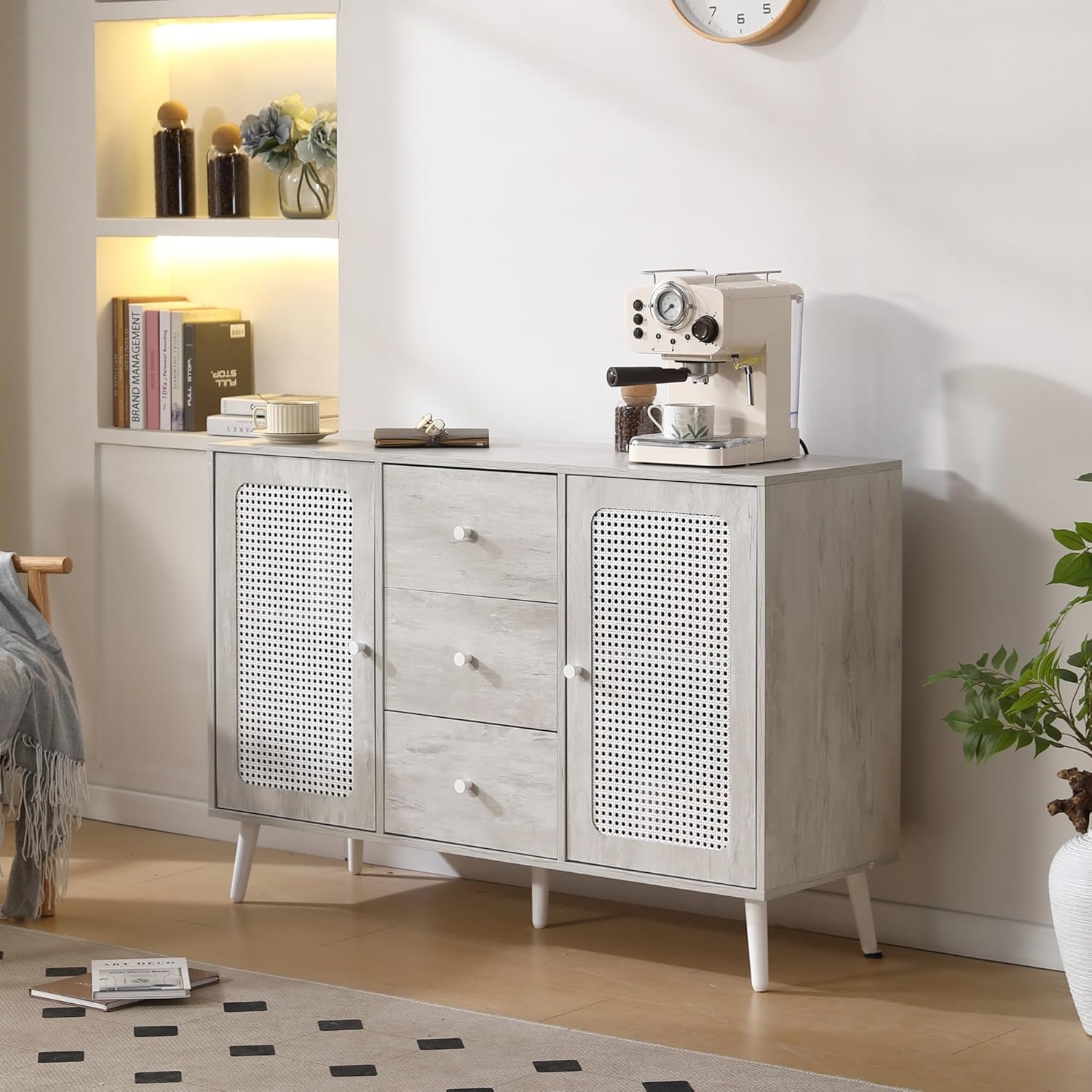 Amazon｜LOWYA ロウヤ マントルピース 大理石風 韓国インテリア 幅90cm