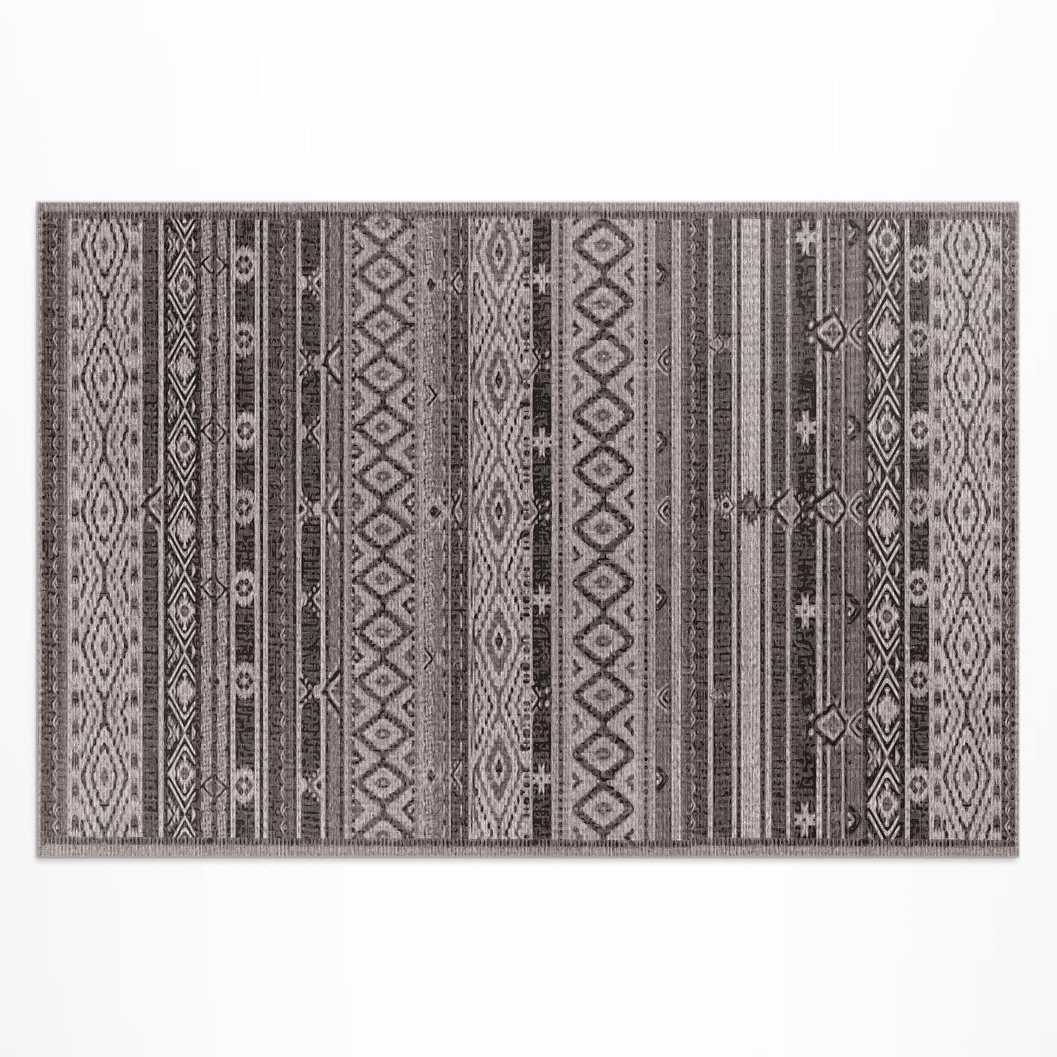 Tapis d'extérieur 60x90 cm en PVC rectangulaire style indien pour porche