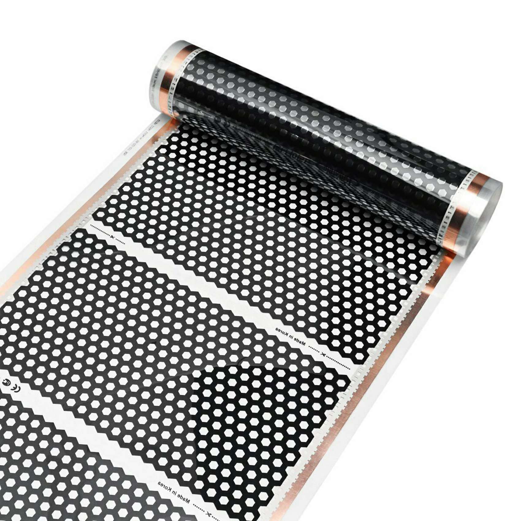 3 x pavimento riscaldato, 50 x 2 m, Honeycomb, riscaldamento elettrico a infrarossi, pavimento riscaldato, pellicola 220 V