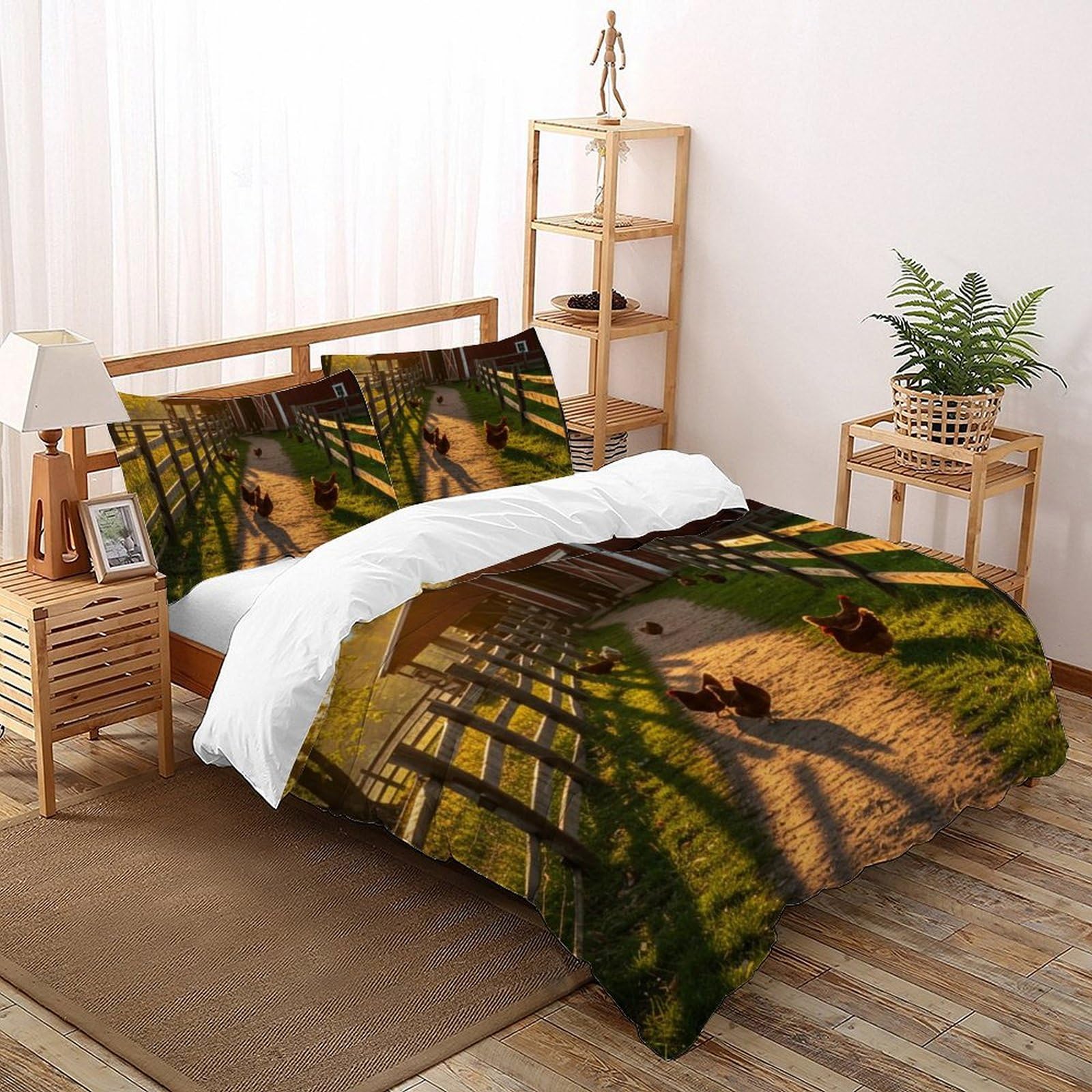 Parure de lit microfibre animal sauvage pour une ambiance nature dans la chambre