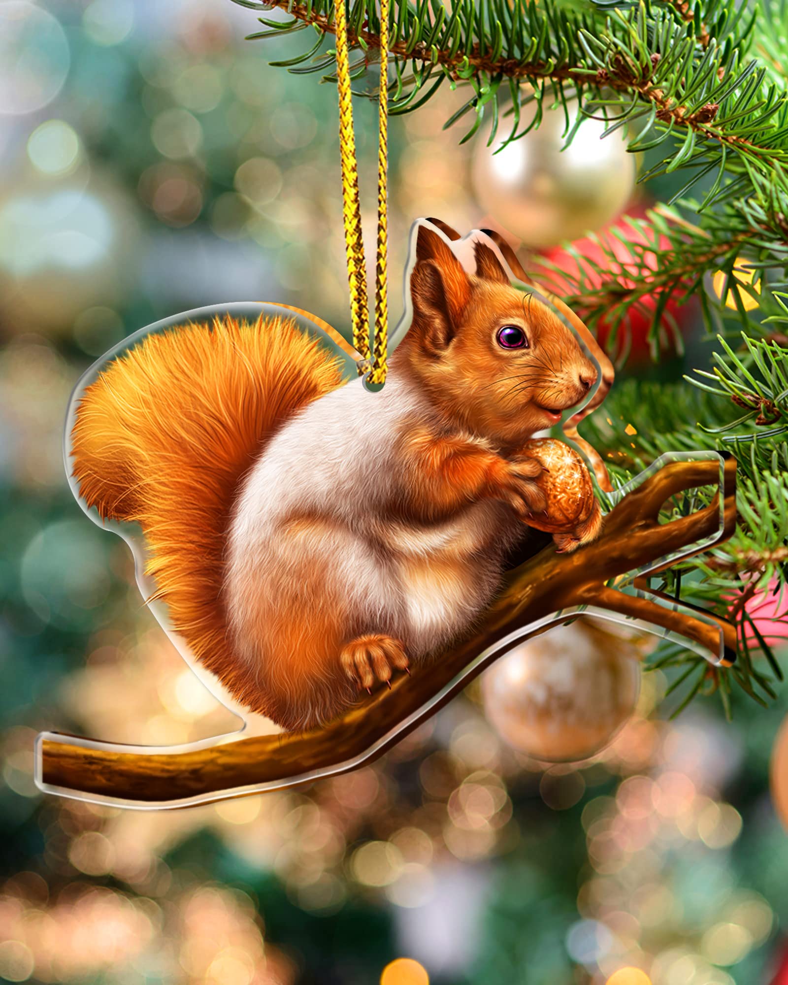 Amazon.co.jp: リス オーナメント クリスマスツリー用 リス ギフト