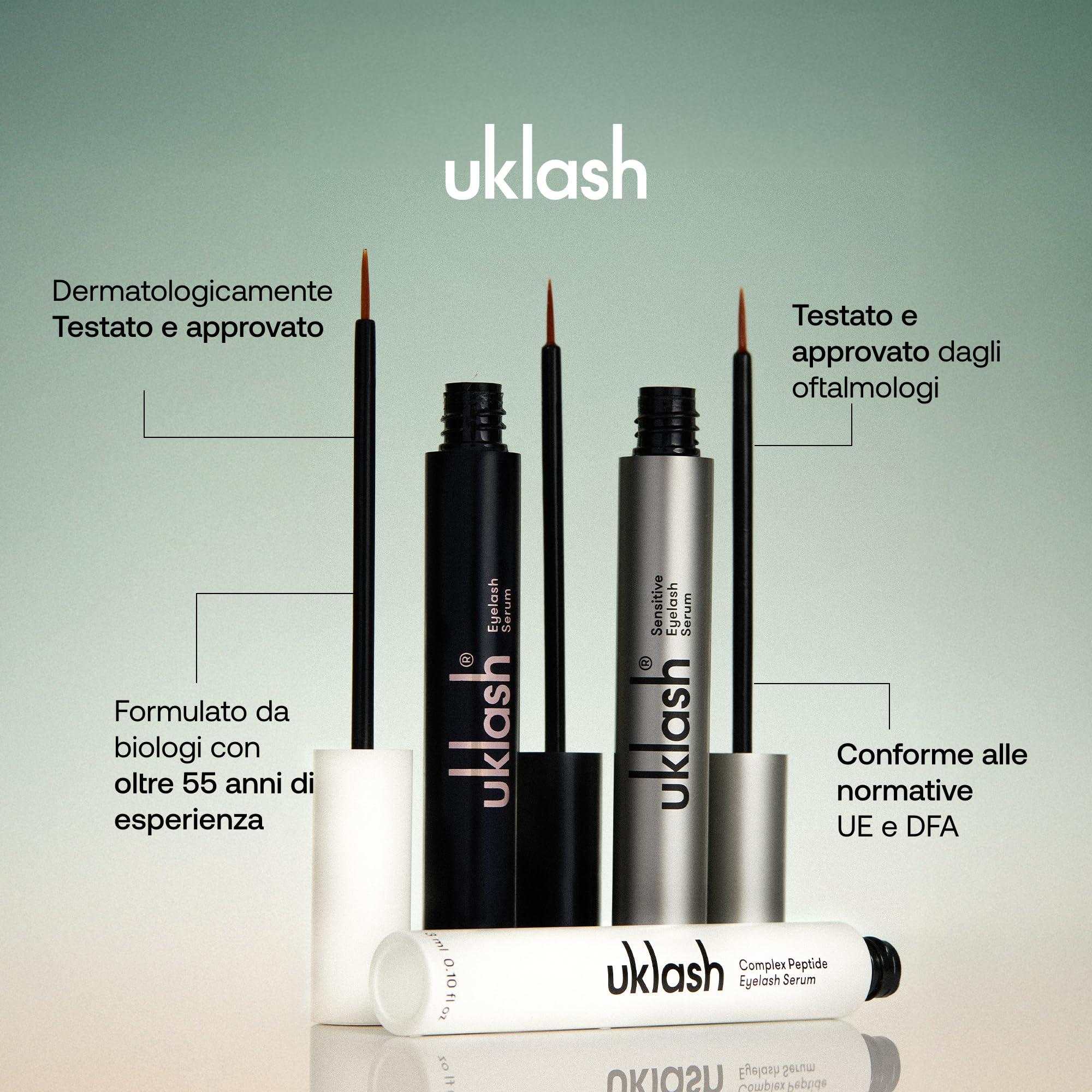 UKLASH Siero Ciglia Allungante - Per Ciglia Più Lunghe e Piene, 3 ml, Formula Clinicamente Testata, Per Ciglia ed Estensioni Naturalmente Più Lunghe. Vegano e Cruelty-free | Formula clinicamente testata per ciglia ed estensioni naturalmente più lunghe. 10