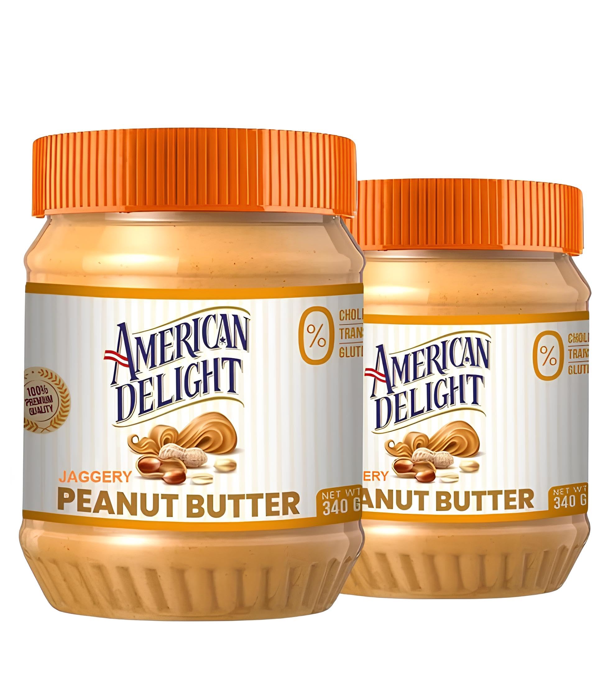 Jaggery Peanut Butter | High Protein Peanut Butter | Vegan | Cholesterol Free | Zero Trans Fat | Made with High Protein | Fiber Rich Superfood | Easy to Spread | 340gm - (Pack of 2).